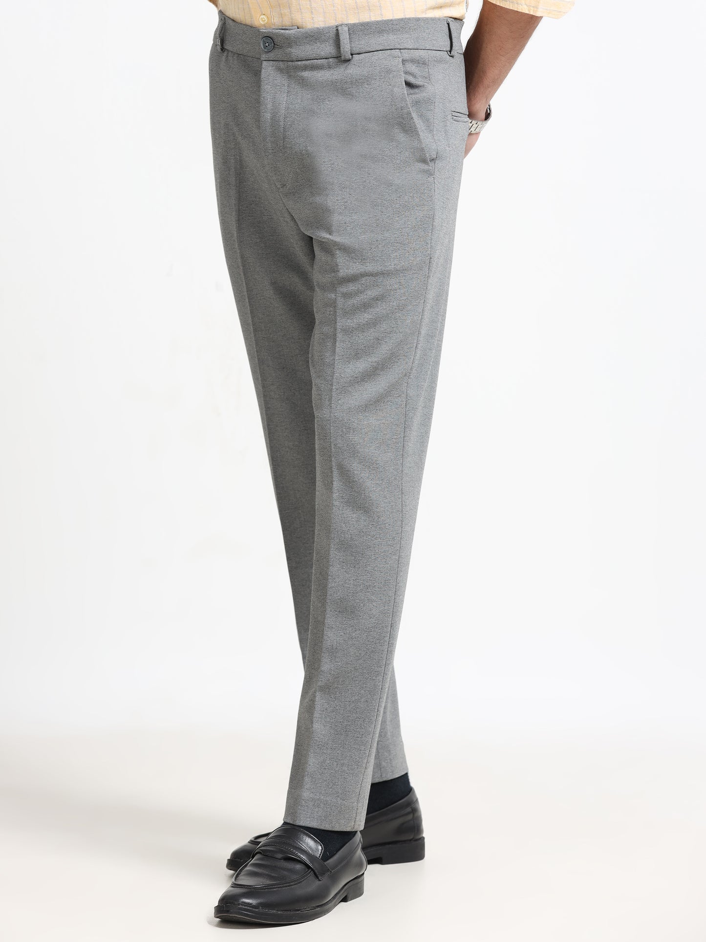 Light Grey Tailored Formal Trousers