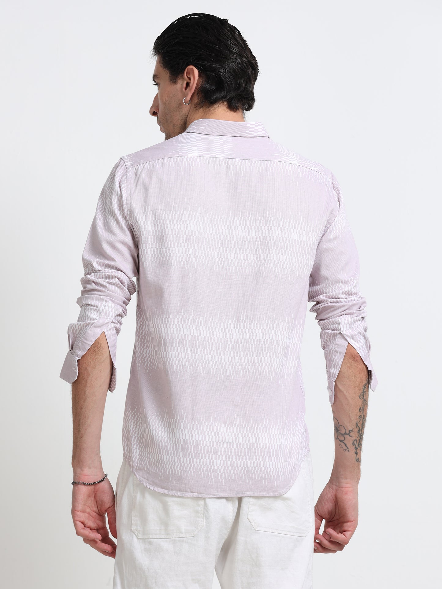 Blush Textured Printed Shirt