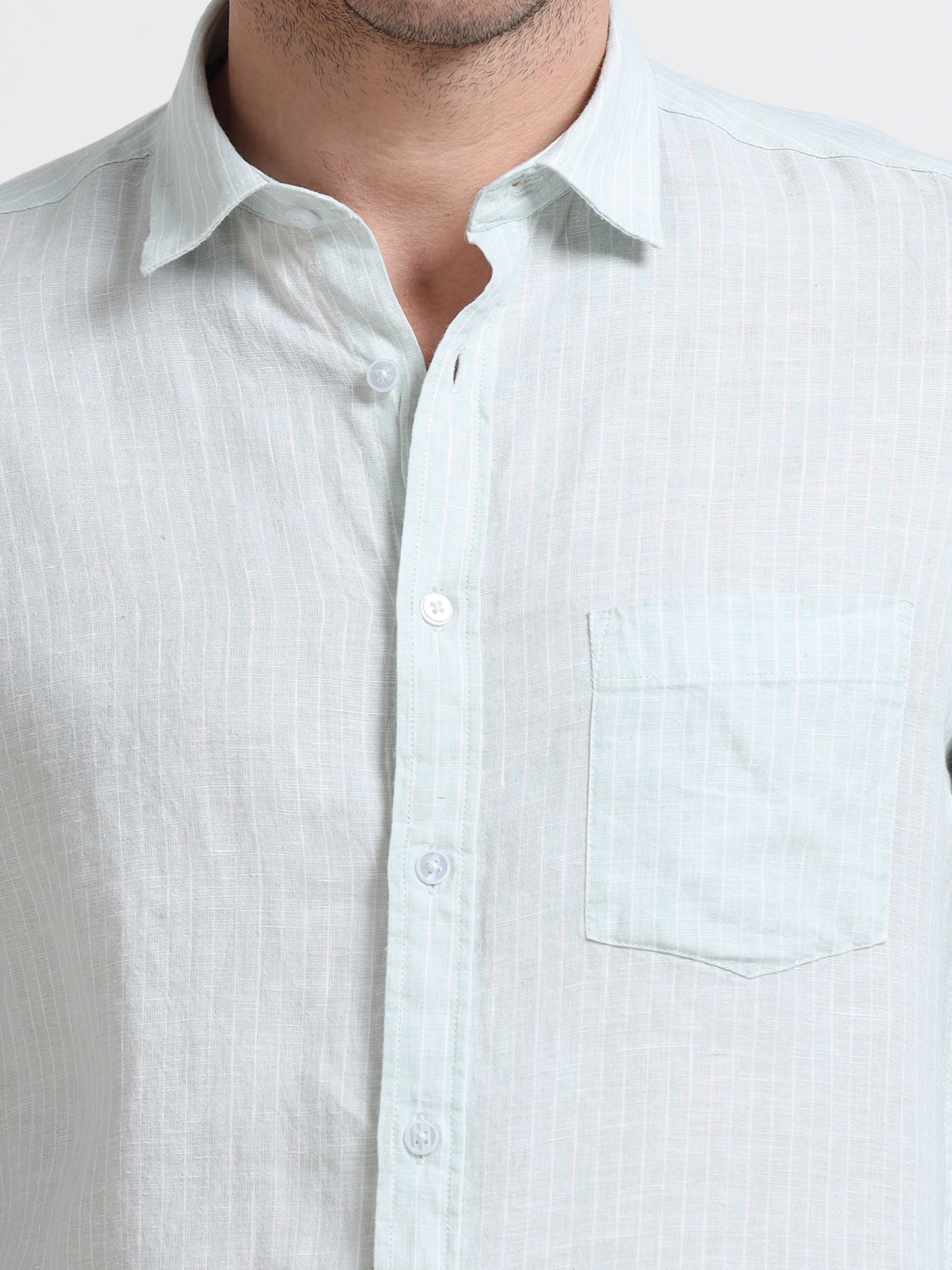 Frost Mint Linen Shirt