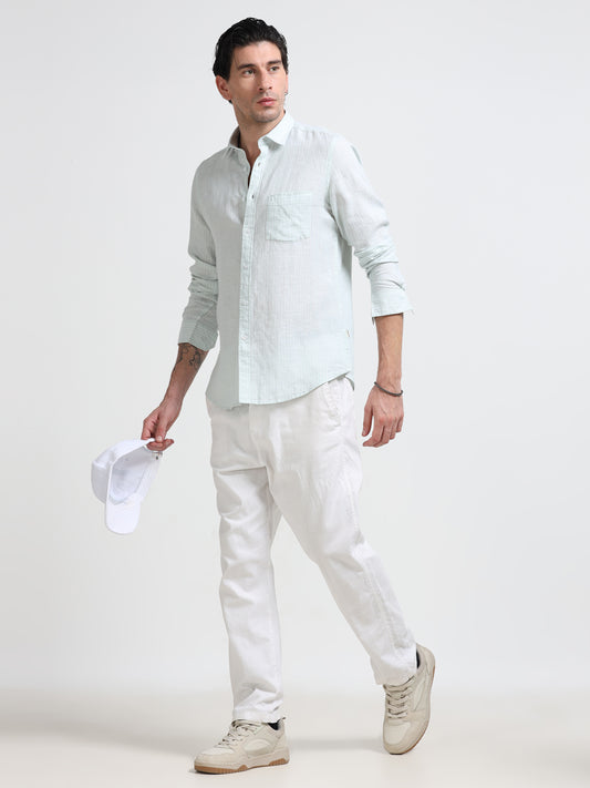 Frost Mint Linen Shirt