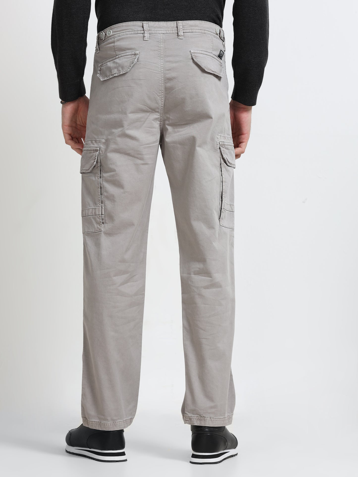 Stone Grey Utility Cargo Pants