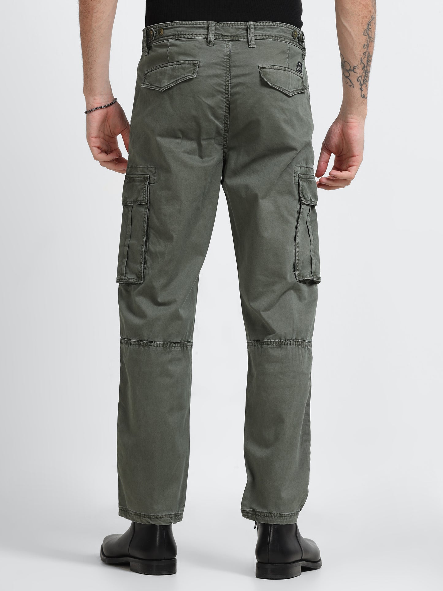 Olive Green Utility Cargo Pants