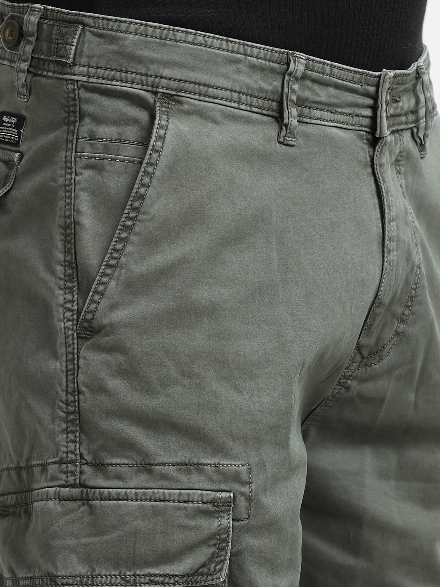 Olive Green Utility Cargo Pants