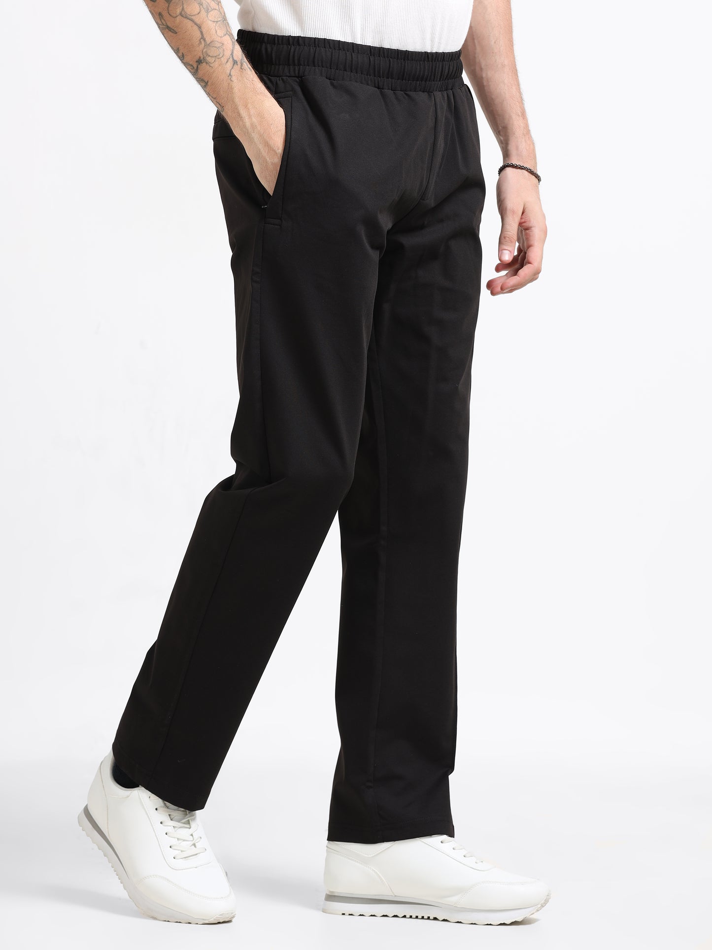 Black Tencel Trackpant