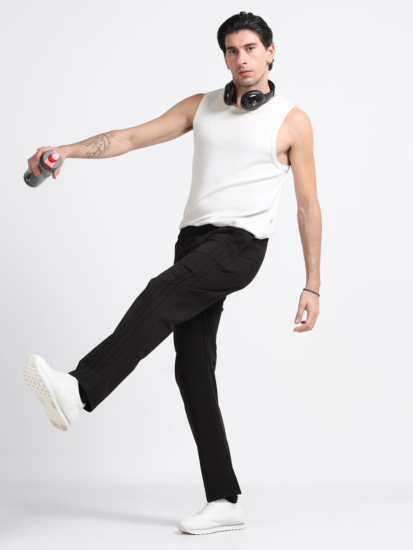 Black Tencel Trackpant