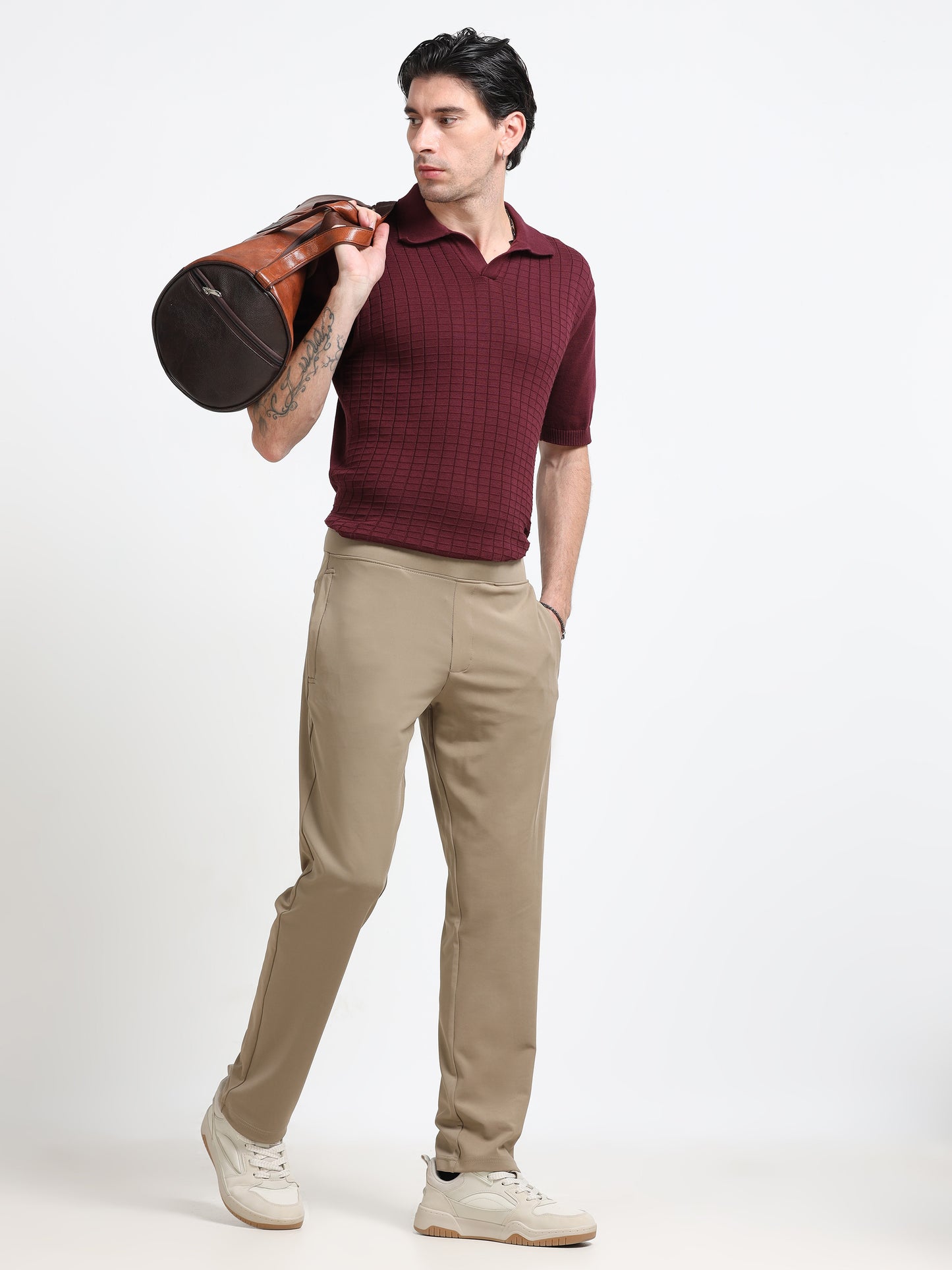 Khaki DryFit Trackpant