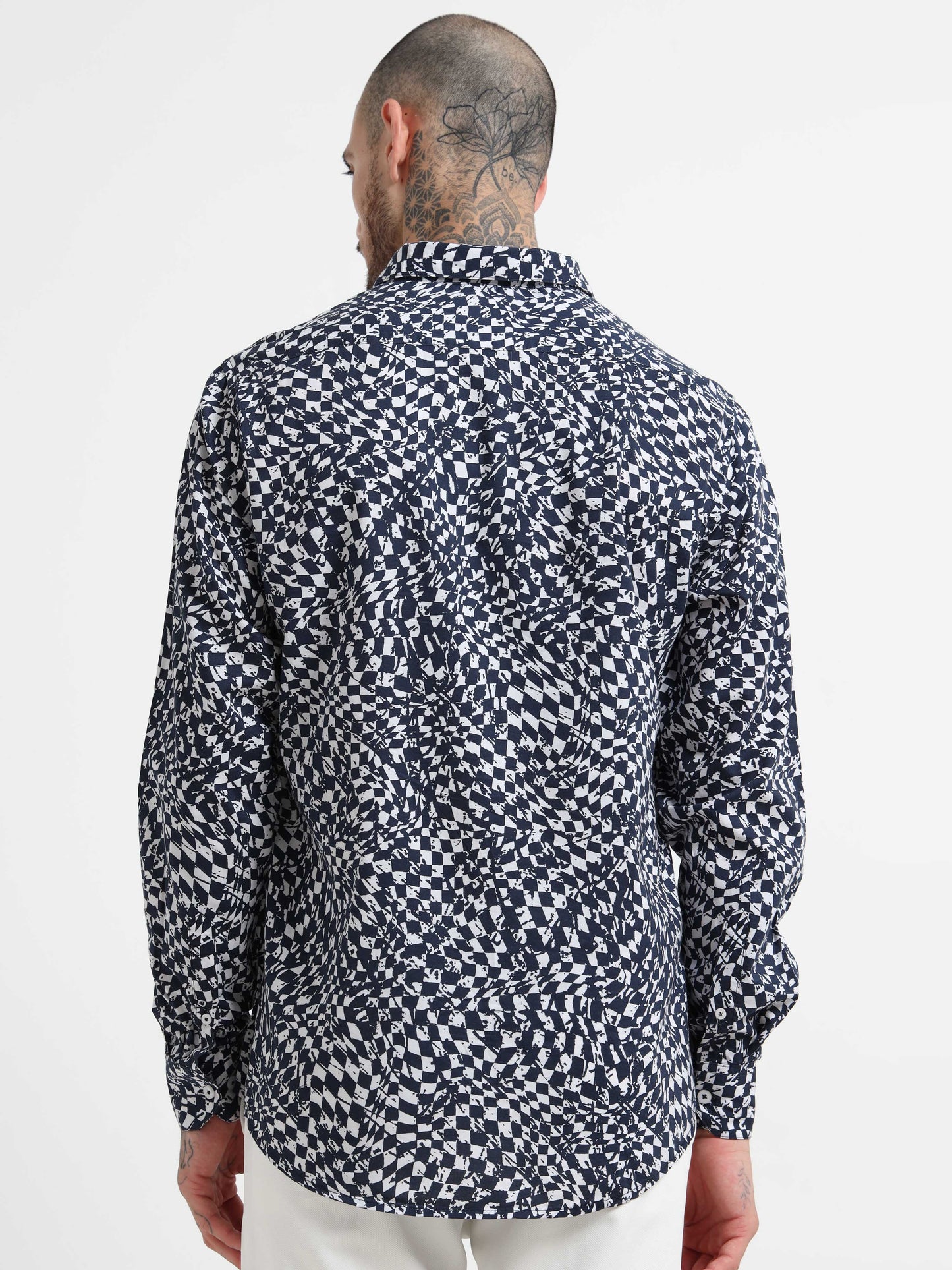 Martin Smith Geometric Print Shirt