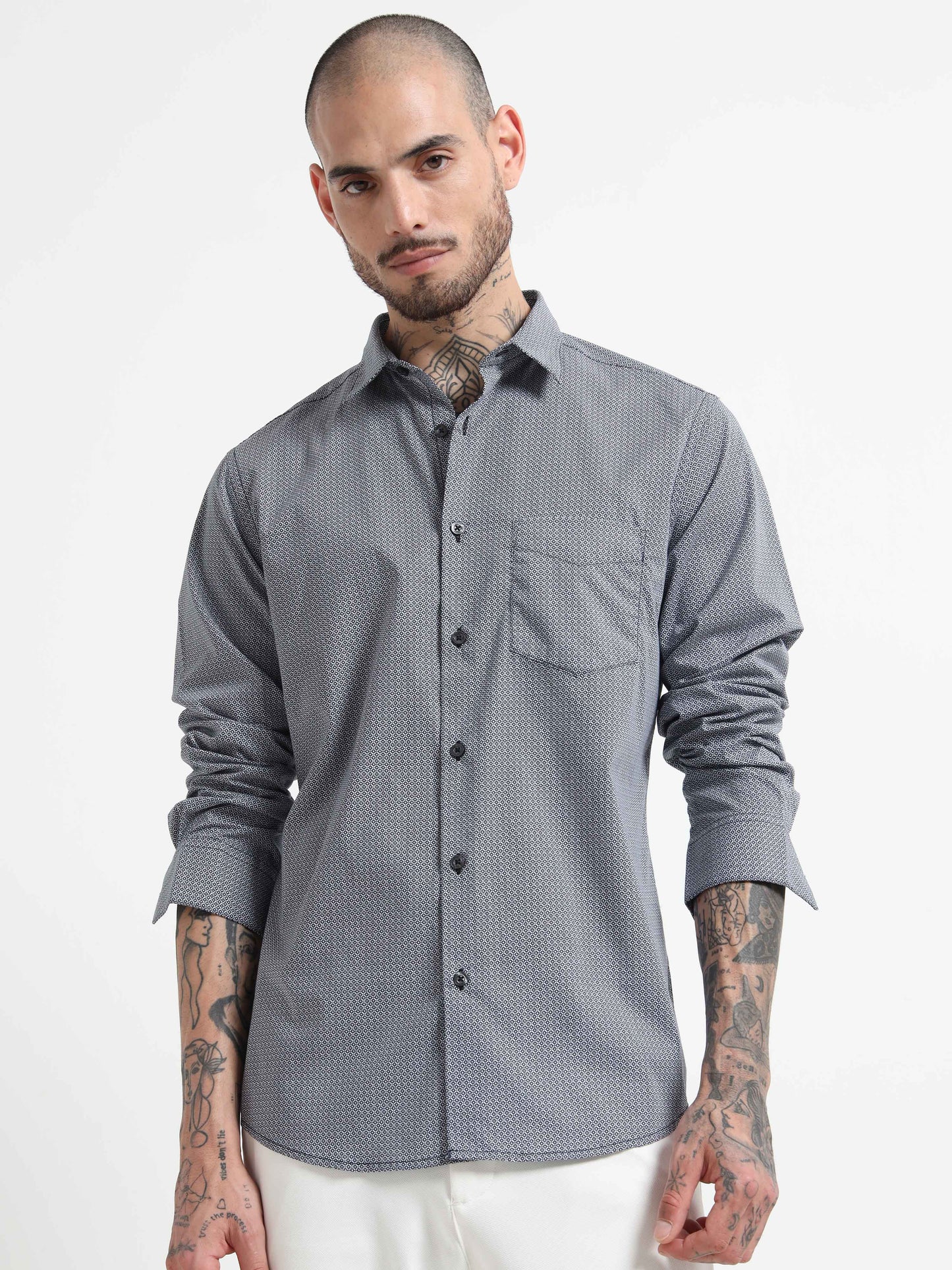 Microdot Print Shirt
