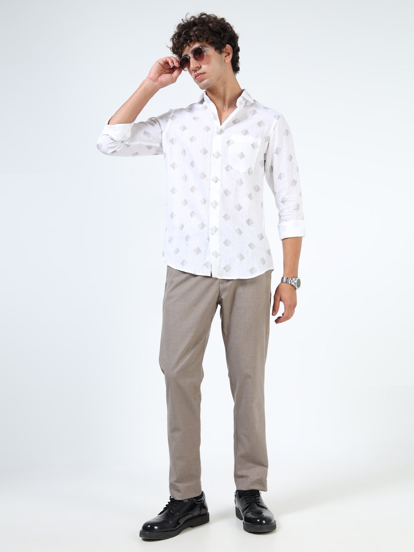 Pure Linen-Digital Printed Shirt