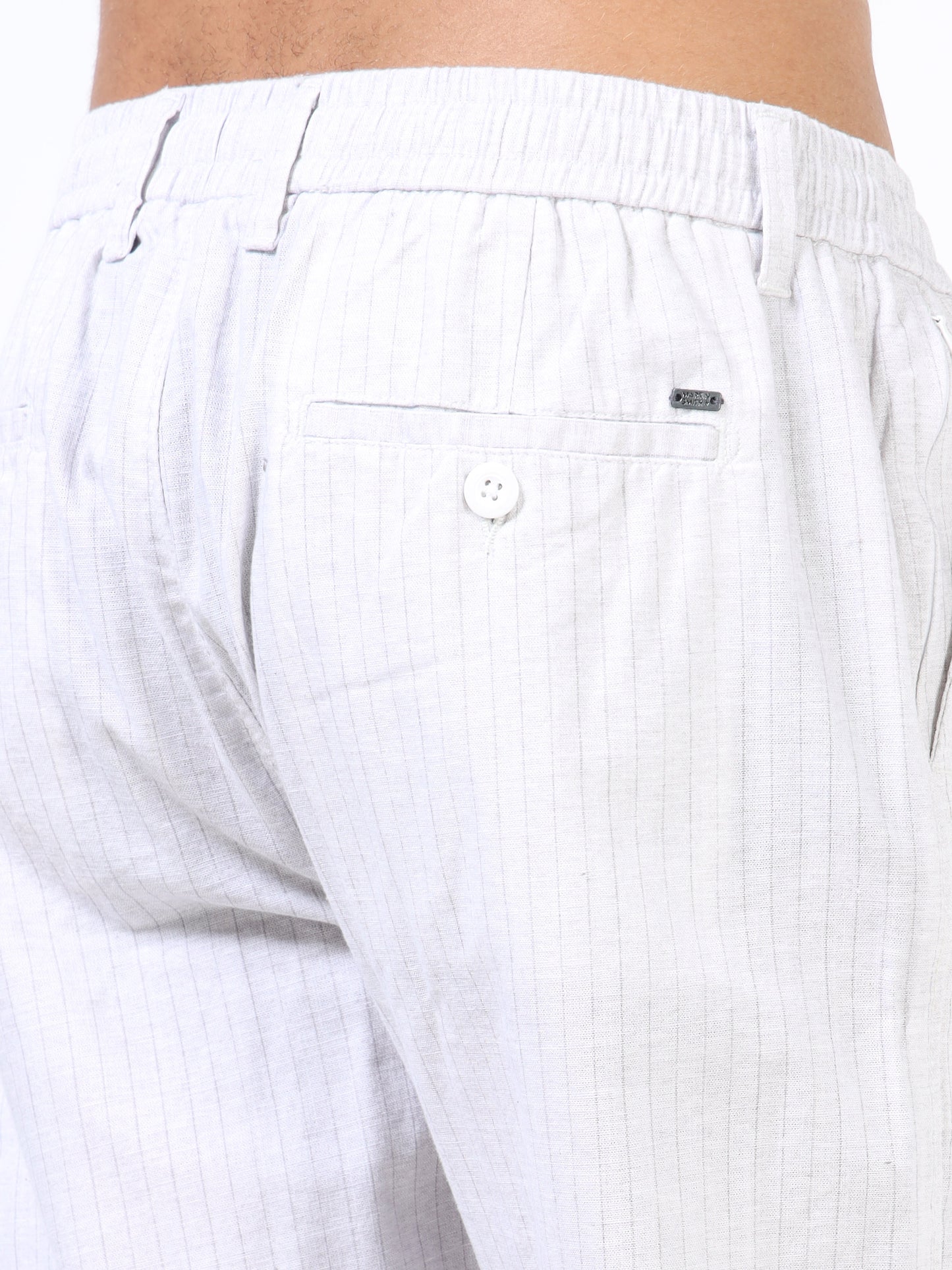 Pinstripe relaxed trousers