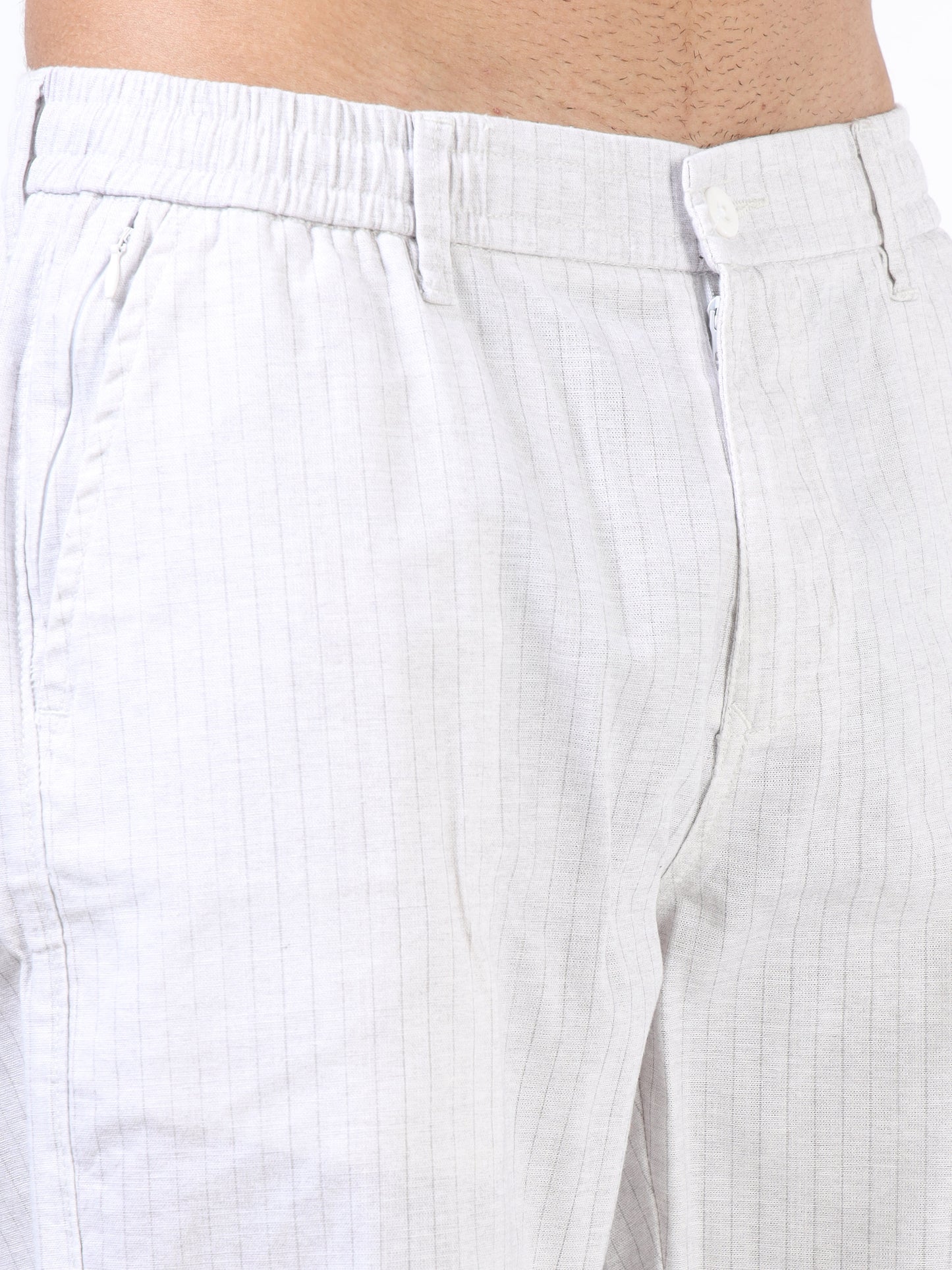 Pinstripe relaxed trousers