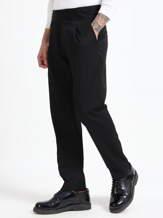 Italian Style Black Gurkha Pants