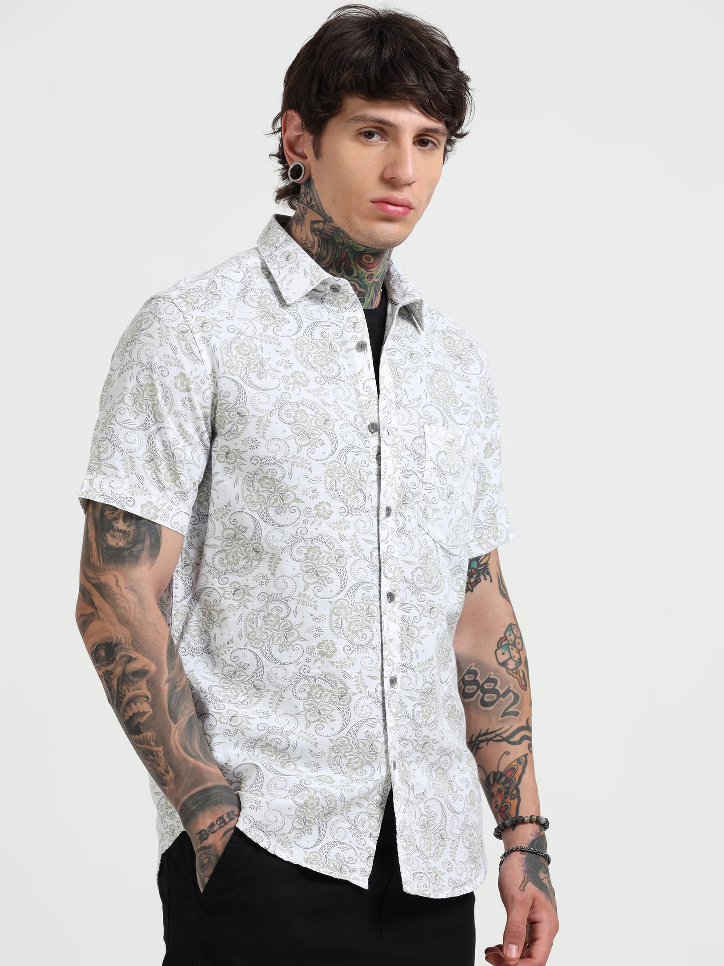 Palms Boxed Half-Sleeve Shirt