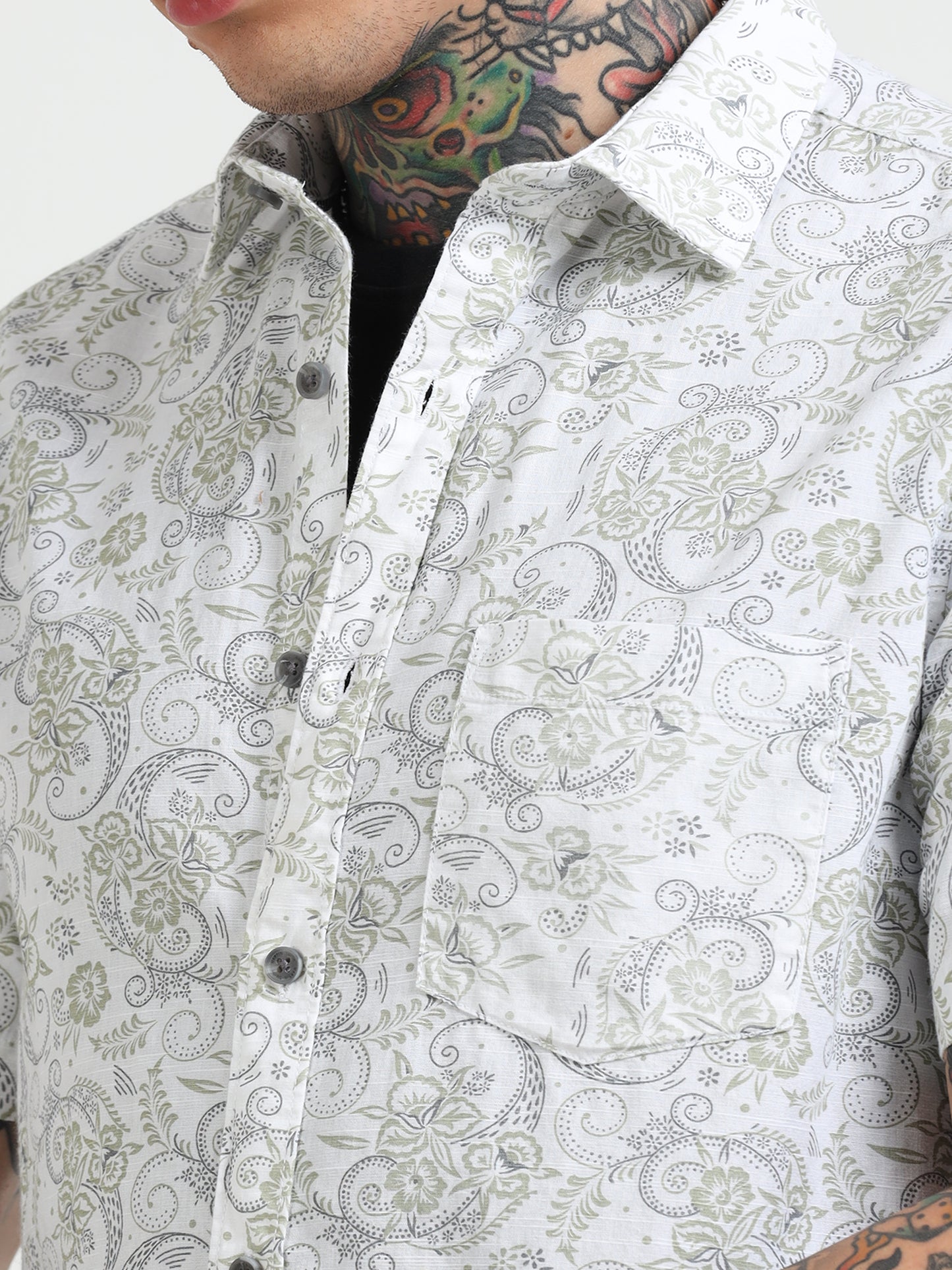 Palms Boxed Half-Sleeve Shirt