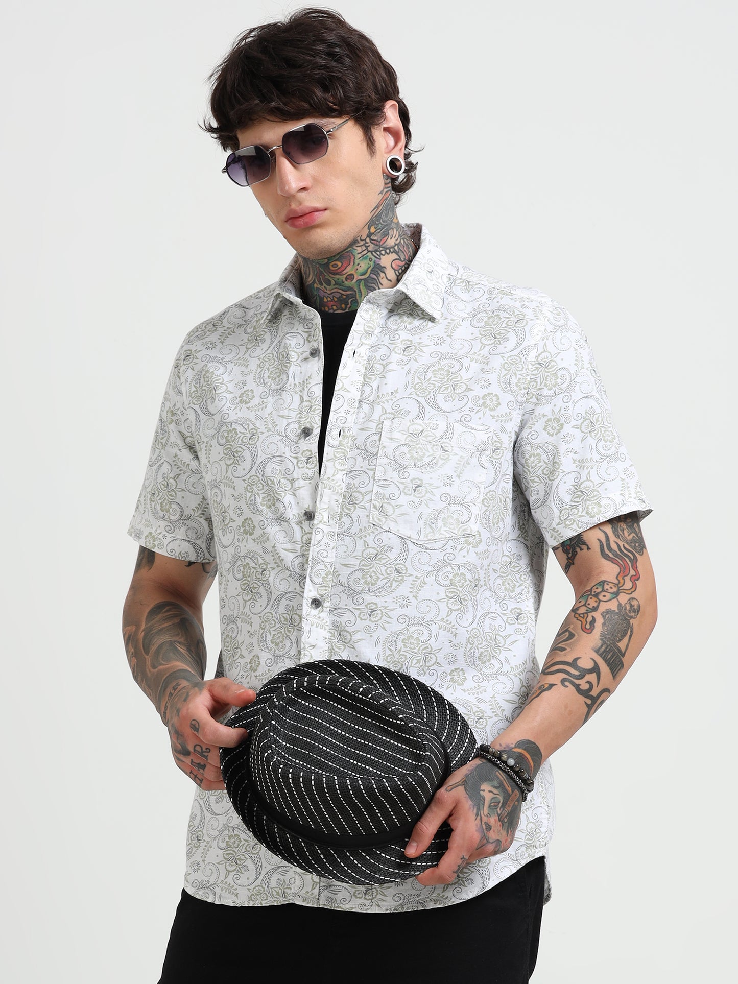 Palms Boxed Half-Sleeve Shirt