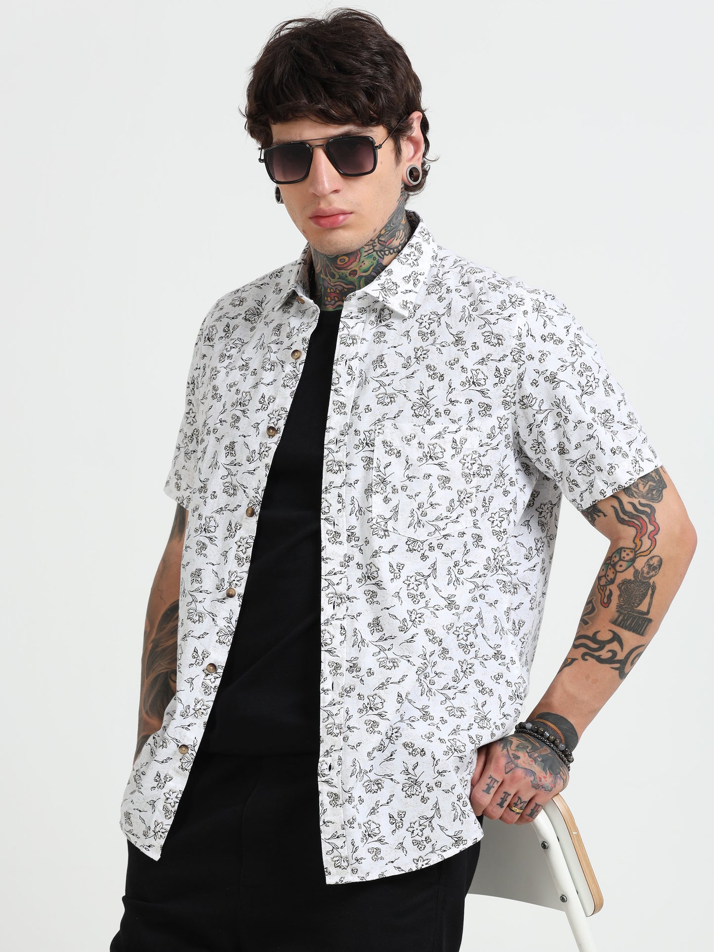 Floral Half - Sleeves
