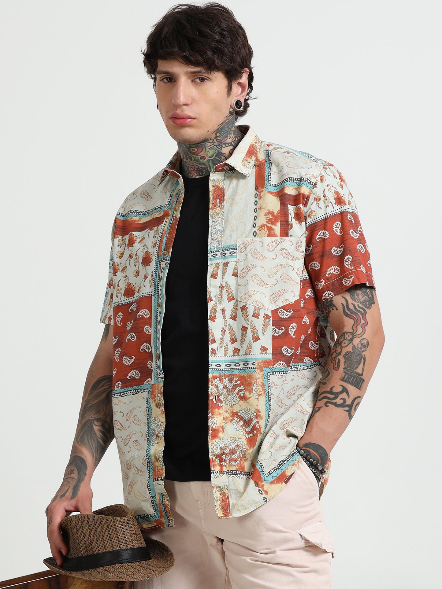 Banjara Printed Half - Sleeves Shirt