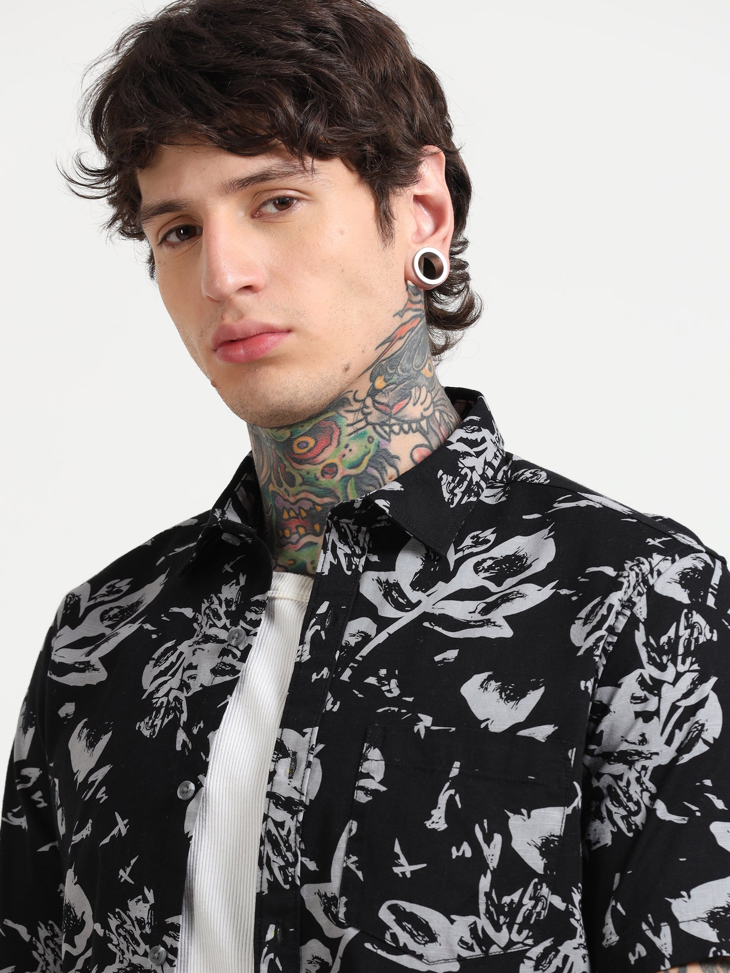 Graphic Printed Half - Sleeves Shirt
