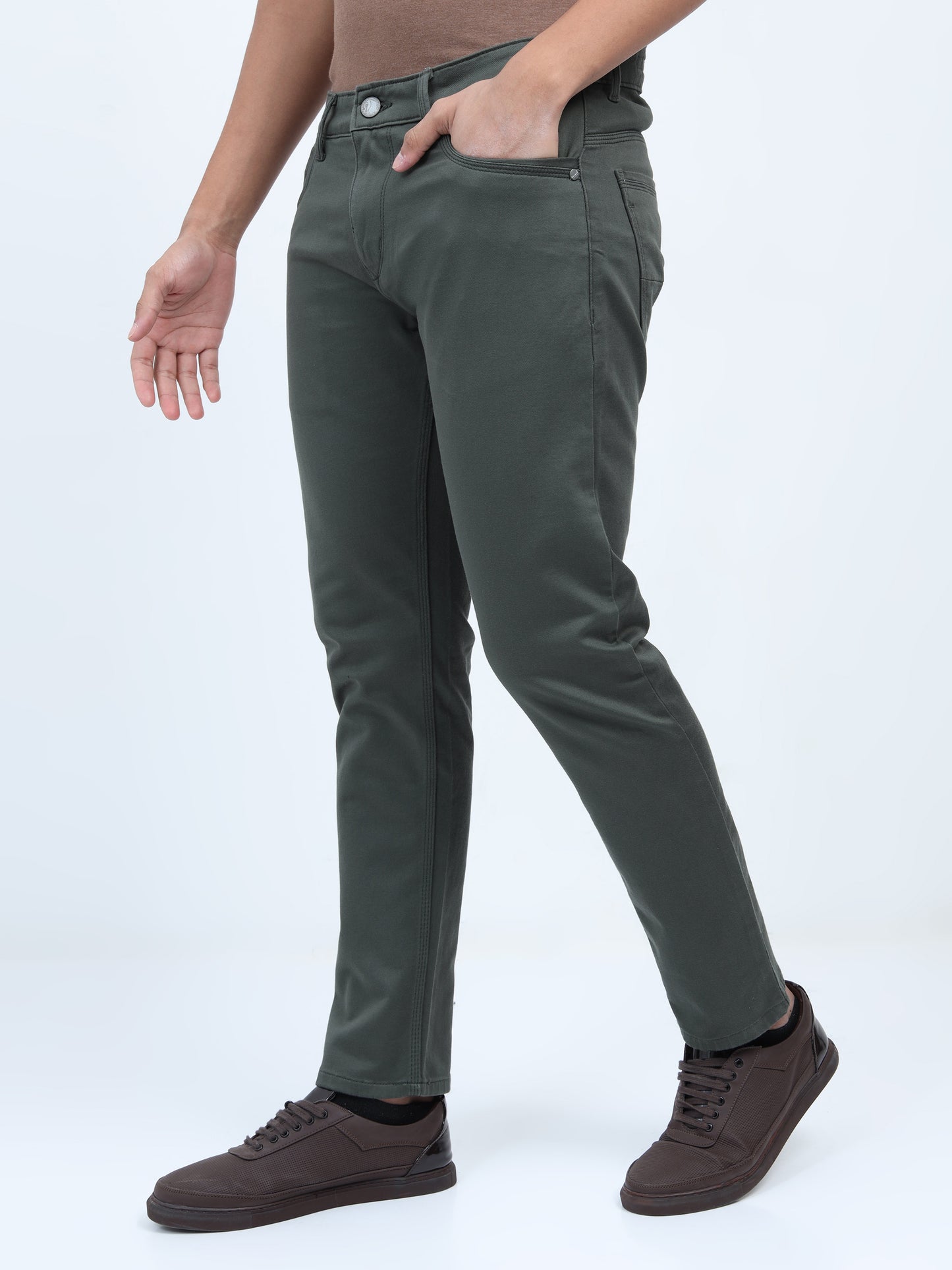 Classic Denim Jeans – Green