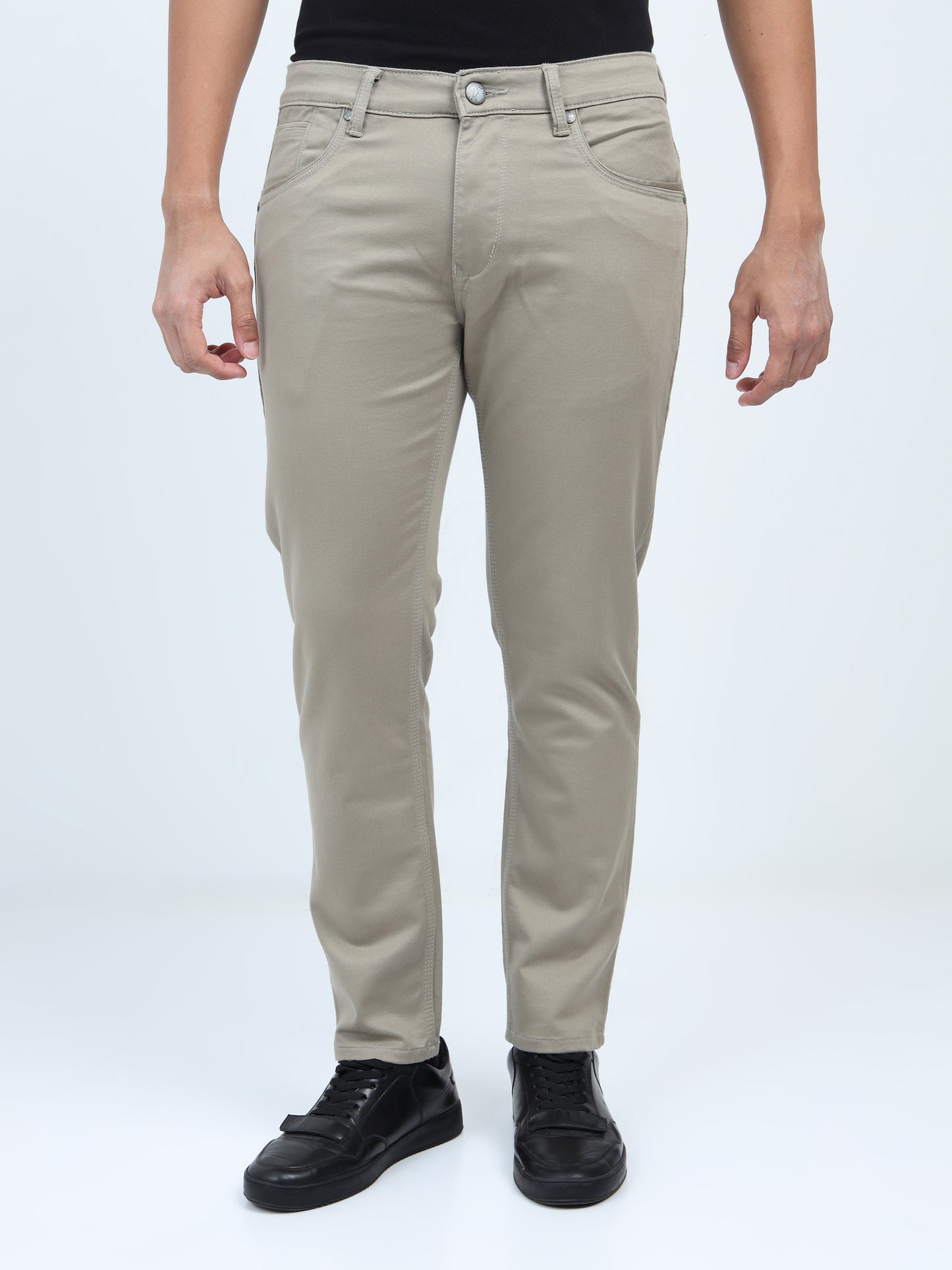 Classic Denim Jeans – Dull Beige