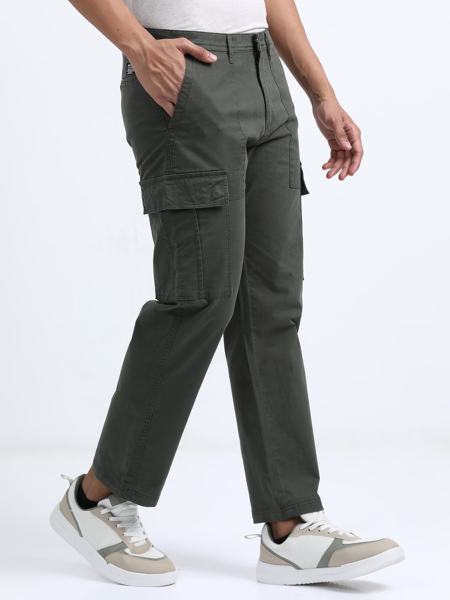 Classic Straight Cargo Pants – Olive