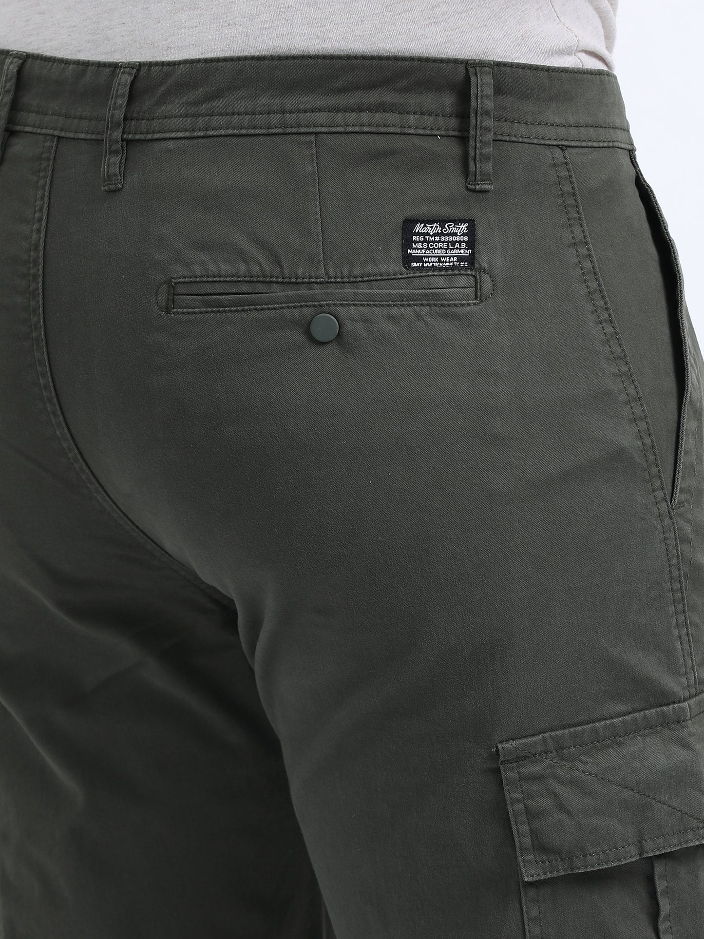 Classic Straight Cargo Pants – Olive