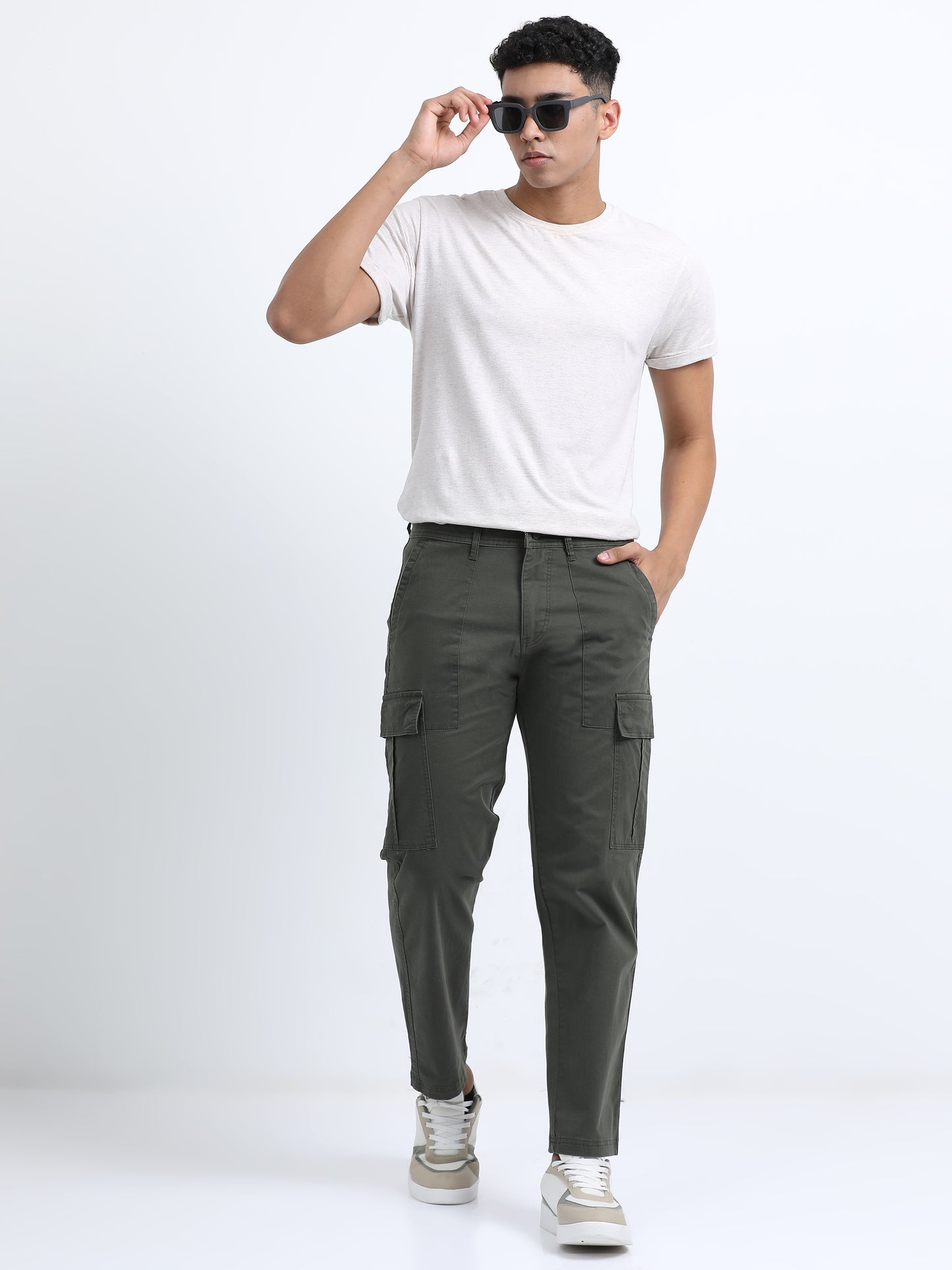 Classic Straight Cargo Pants – Olive