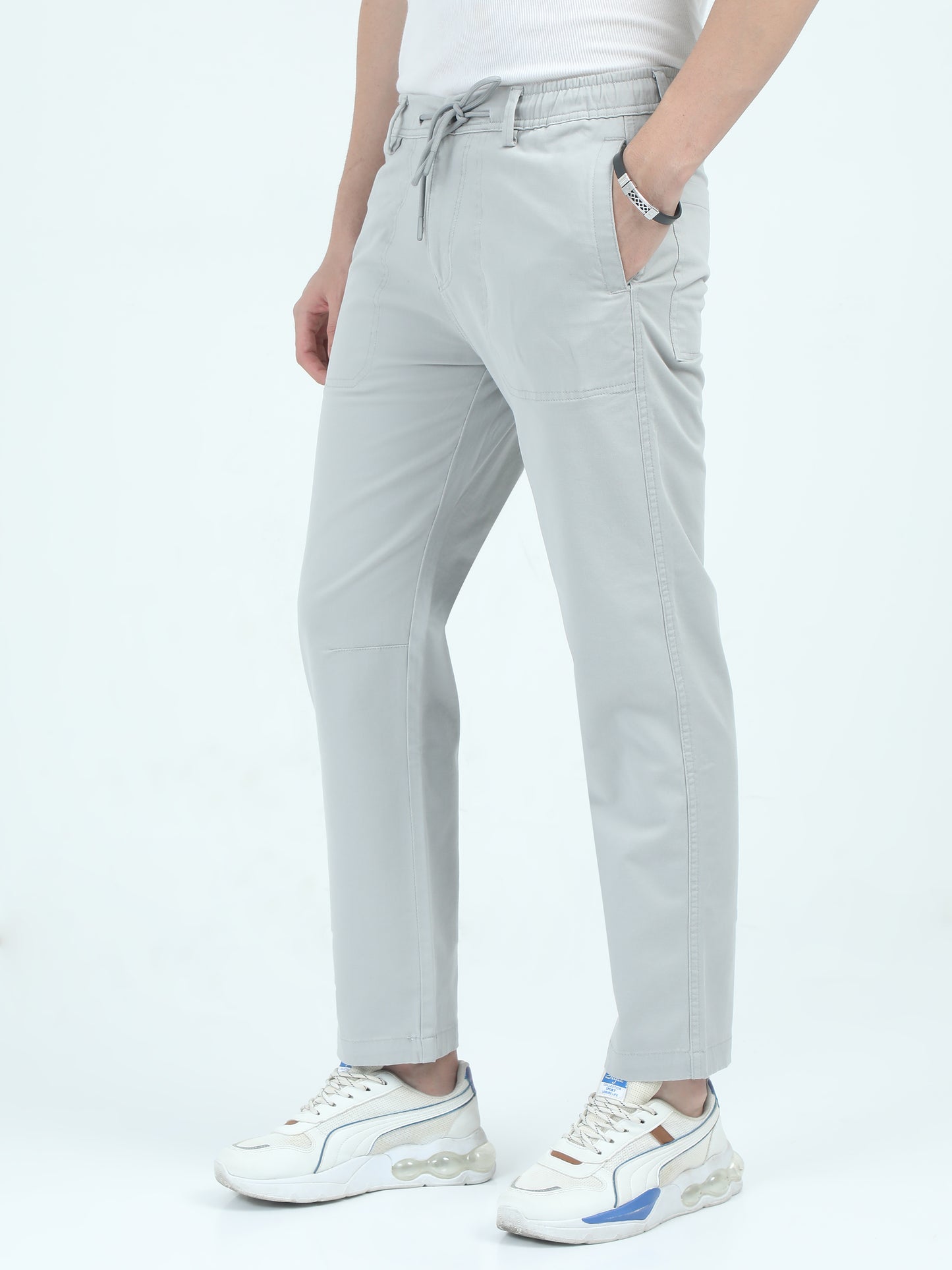 Baggy grey trousers