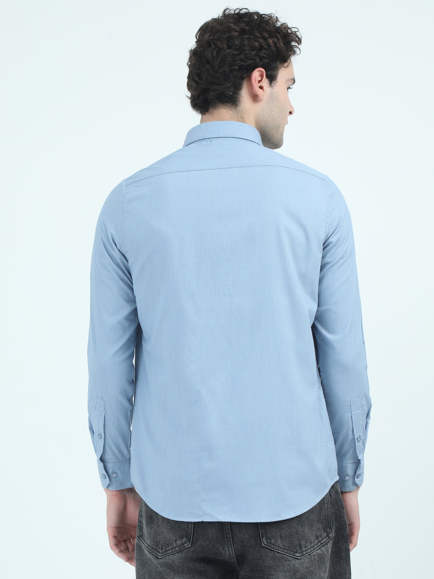 Event Blue Solid Shirt