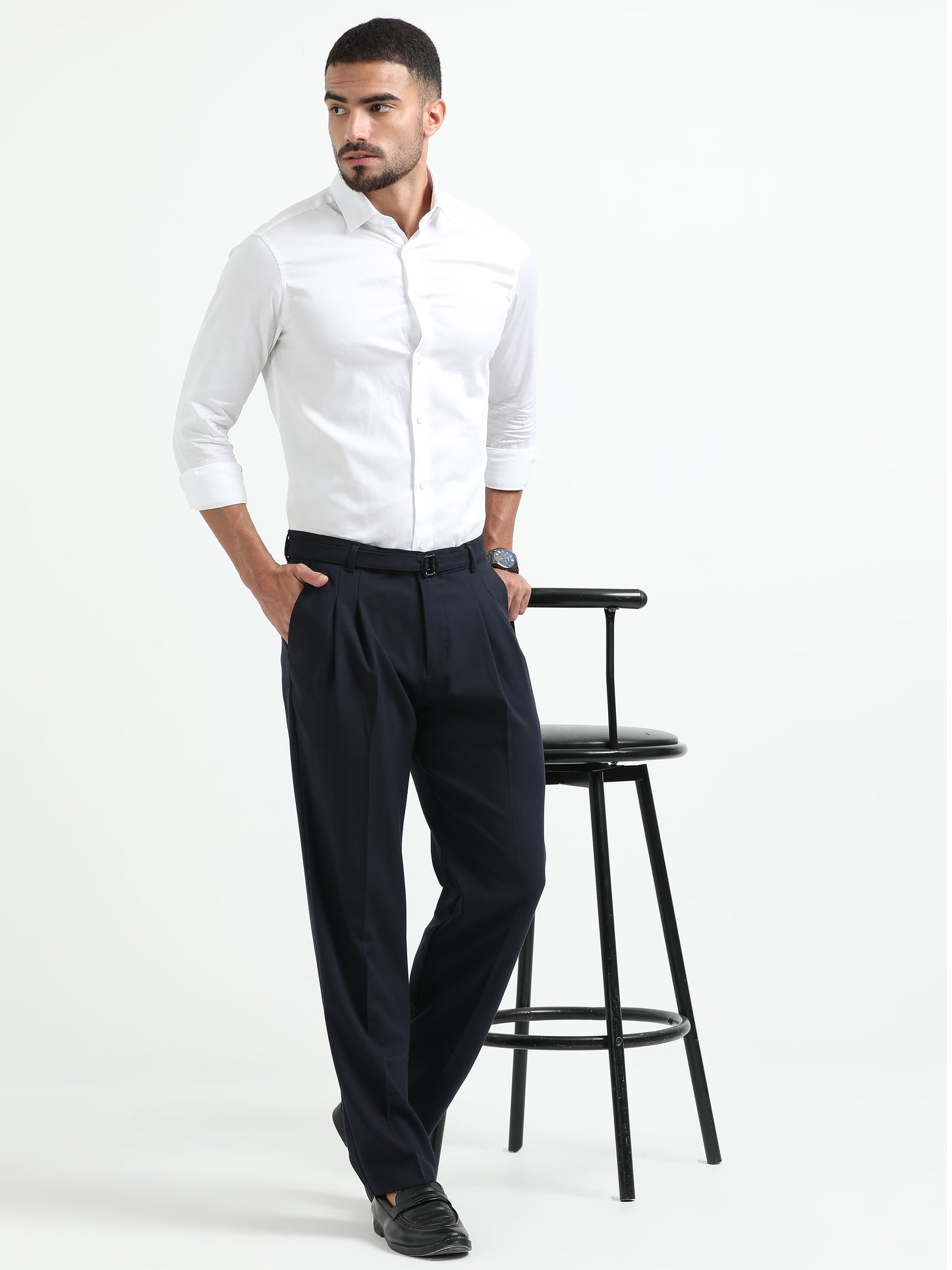 Navy Gurkha Pants