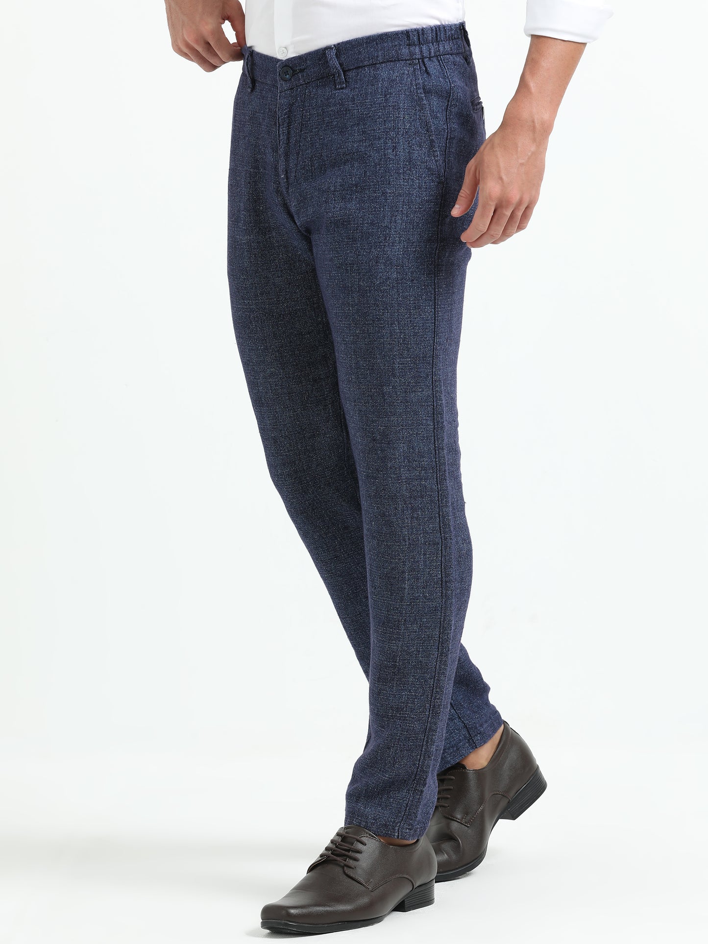 Blue Pure linen Trousers
