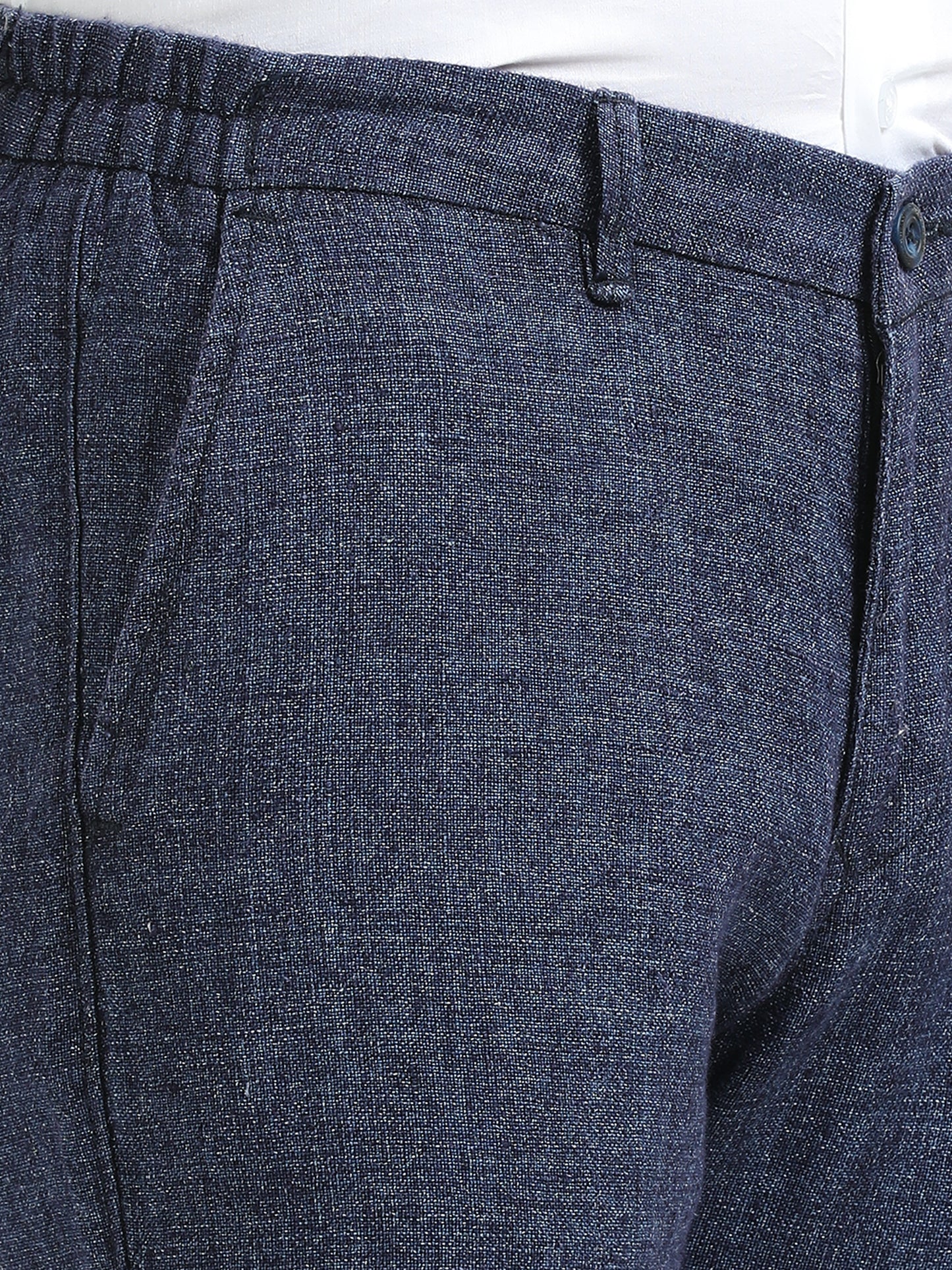 Blue Pure linen Trousers