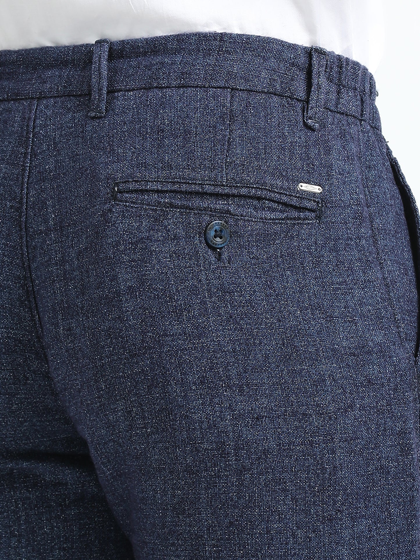 Blue Pure linen Trousers