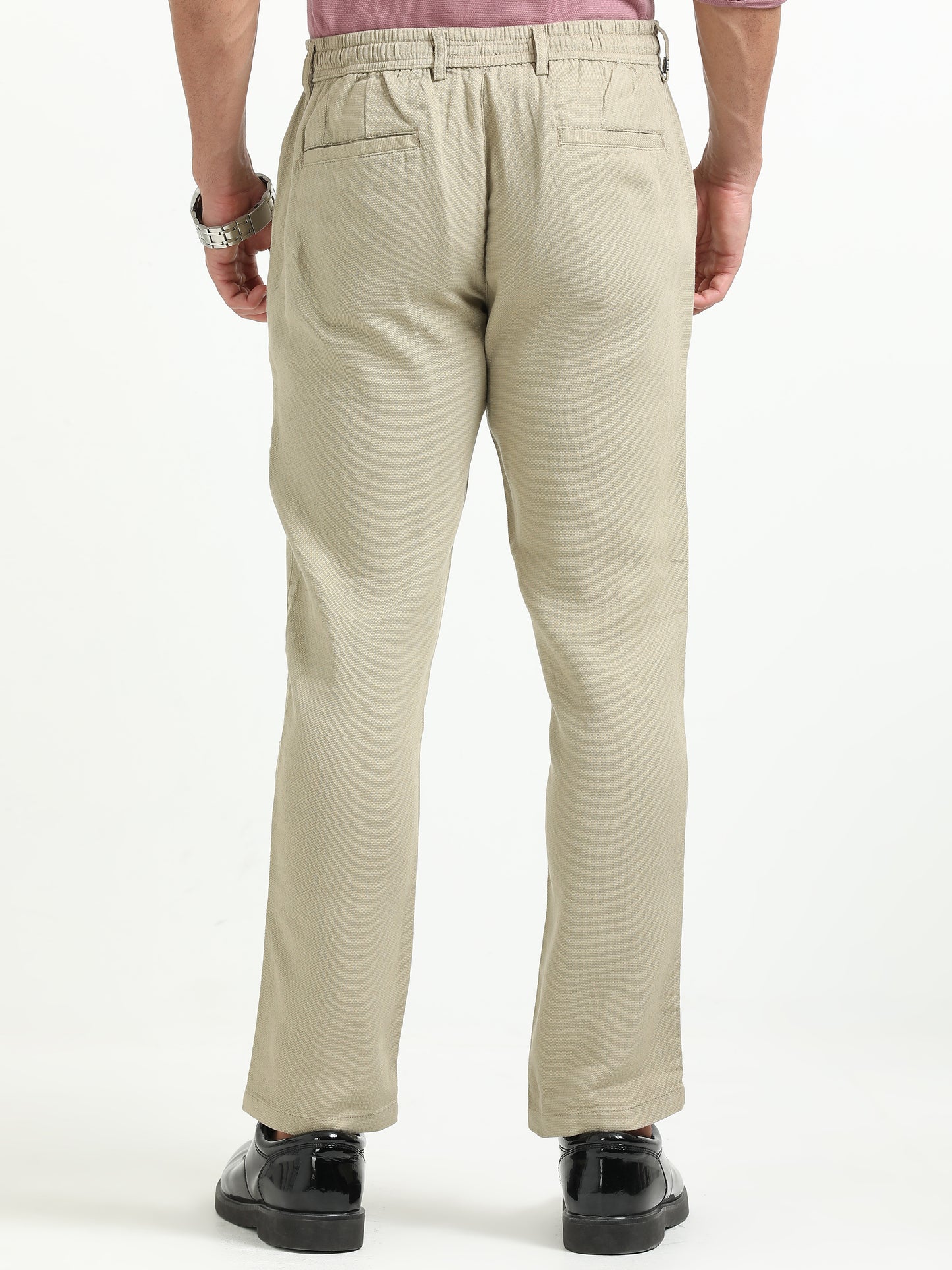 Beige relaxed Trousers