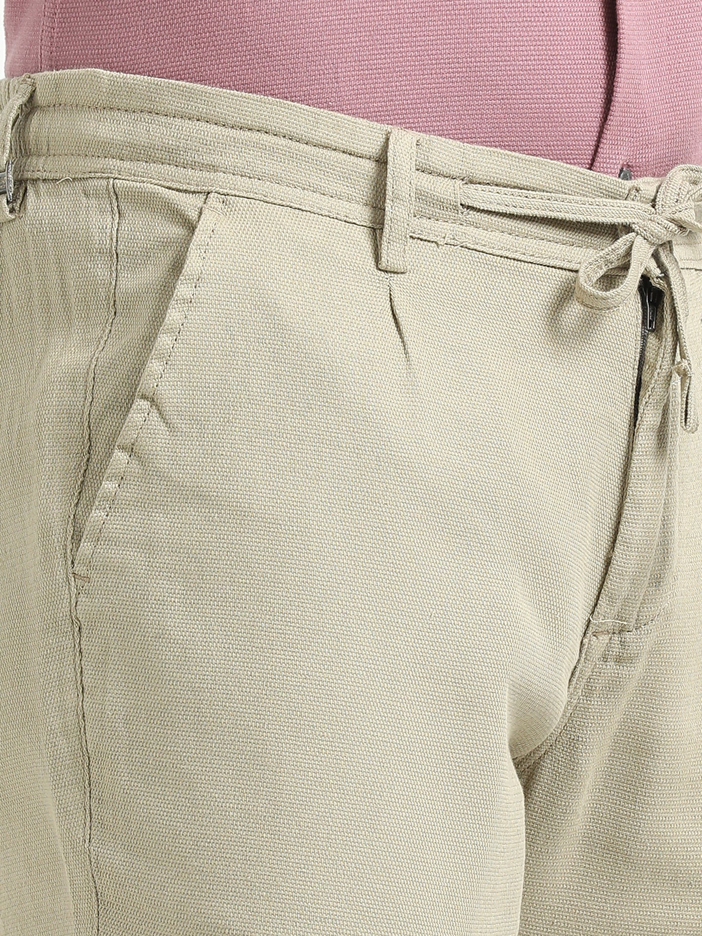 Beige relaxed Trousers