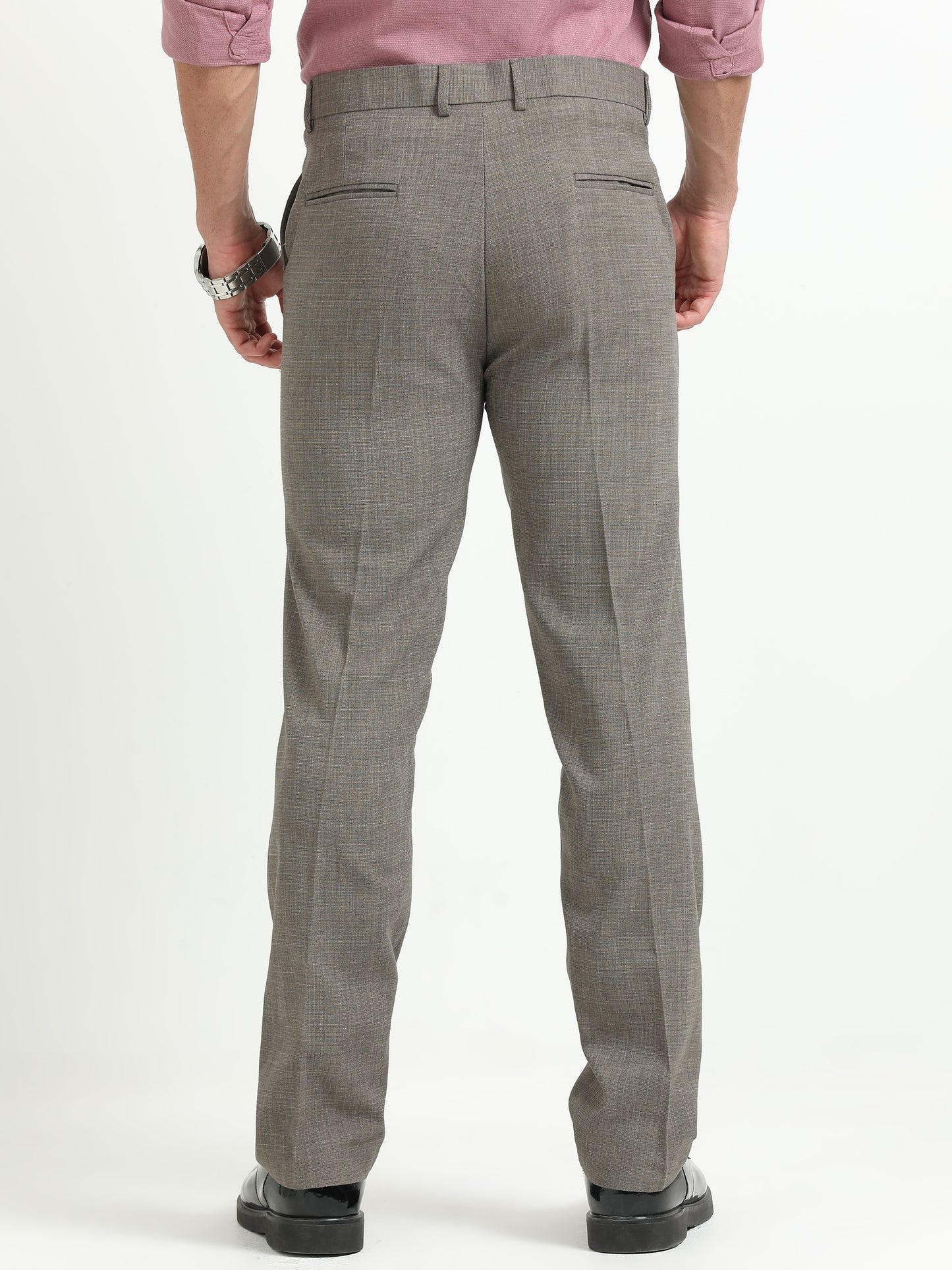 Dark Grey Gurkha Style Trousers