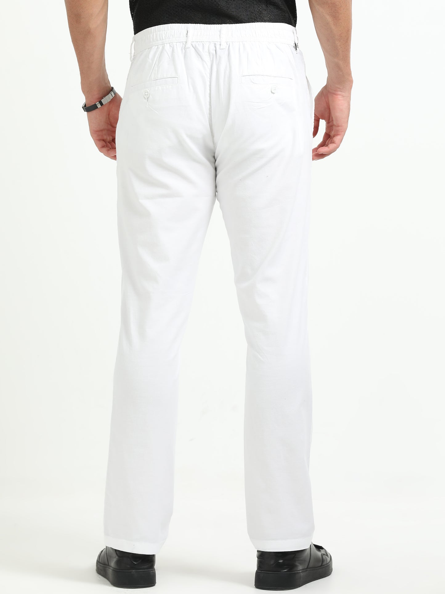 White relaxed Trousers