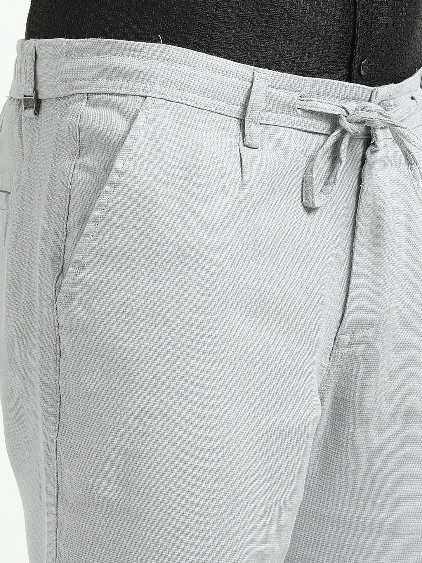 L-Grey relaxed Trousers
