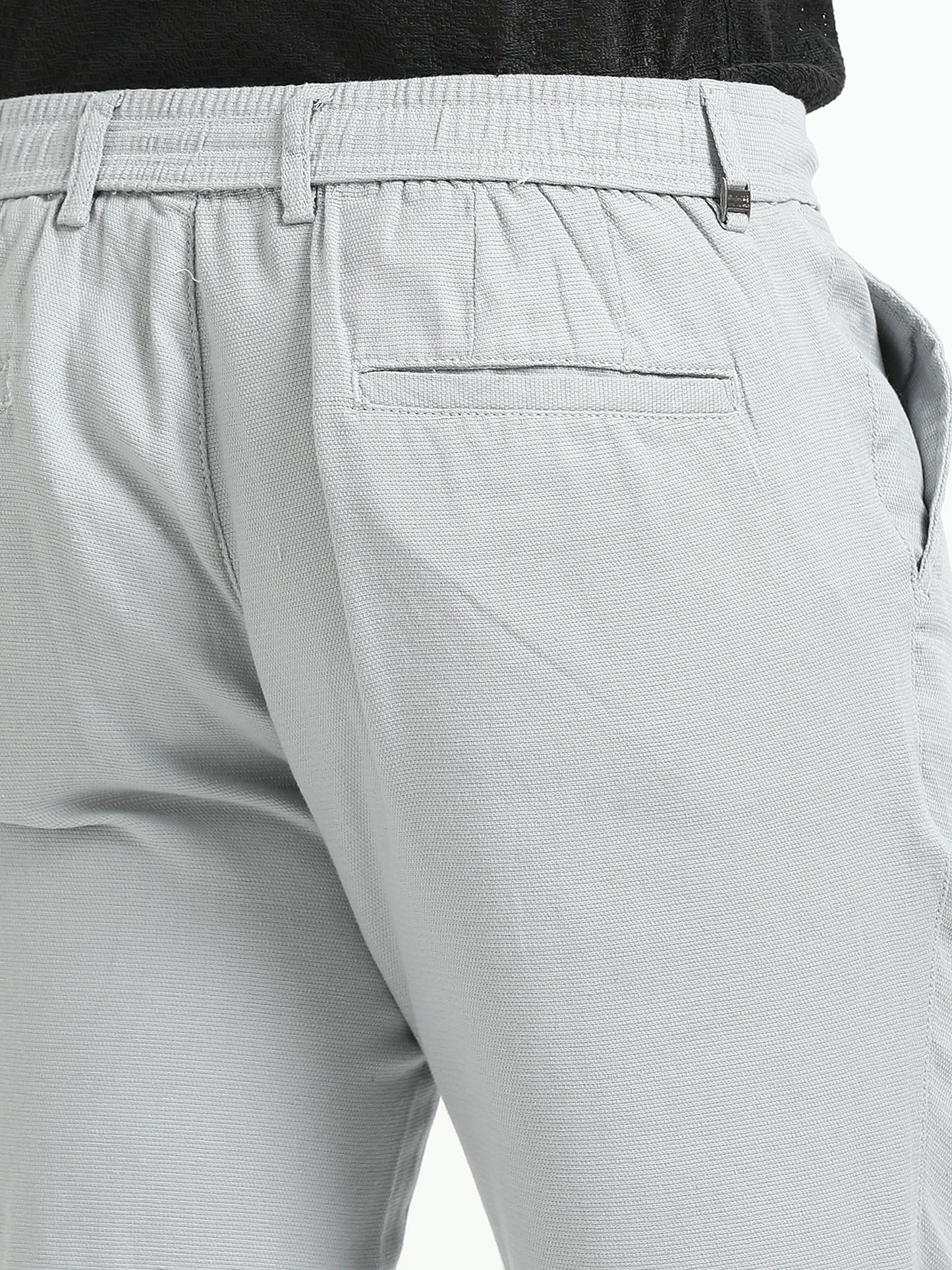 L-Grey relaxed Trousers