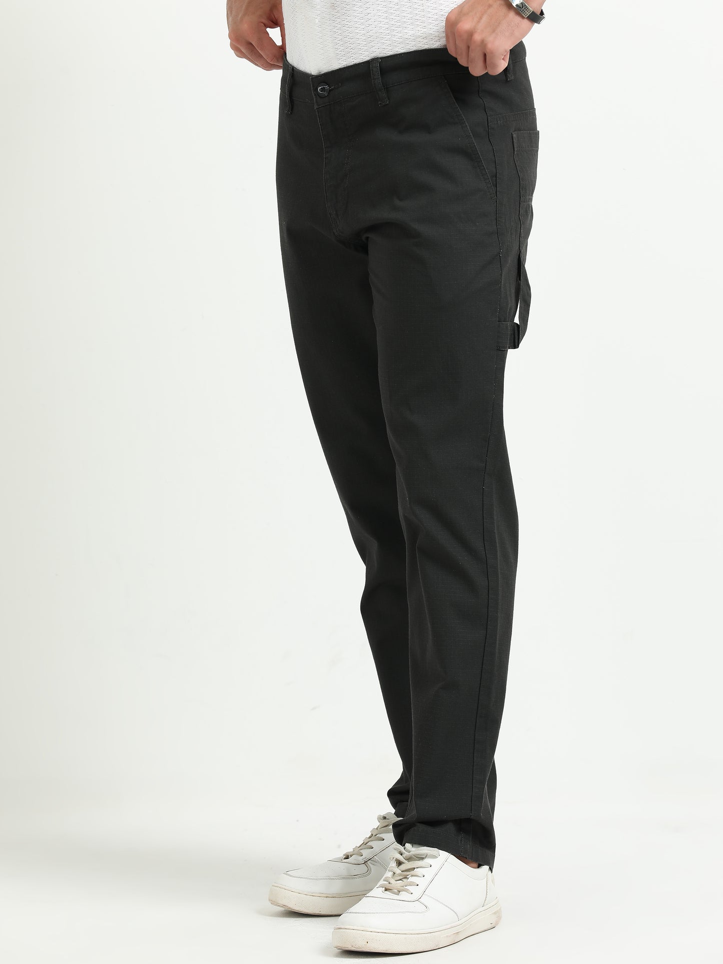 Carbon Black cotton Trousers