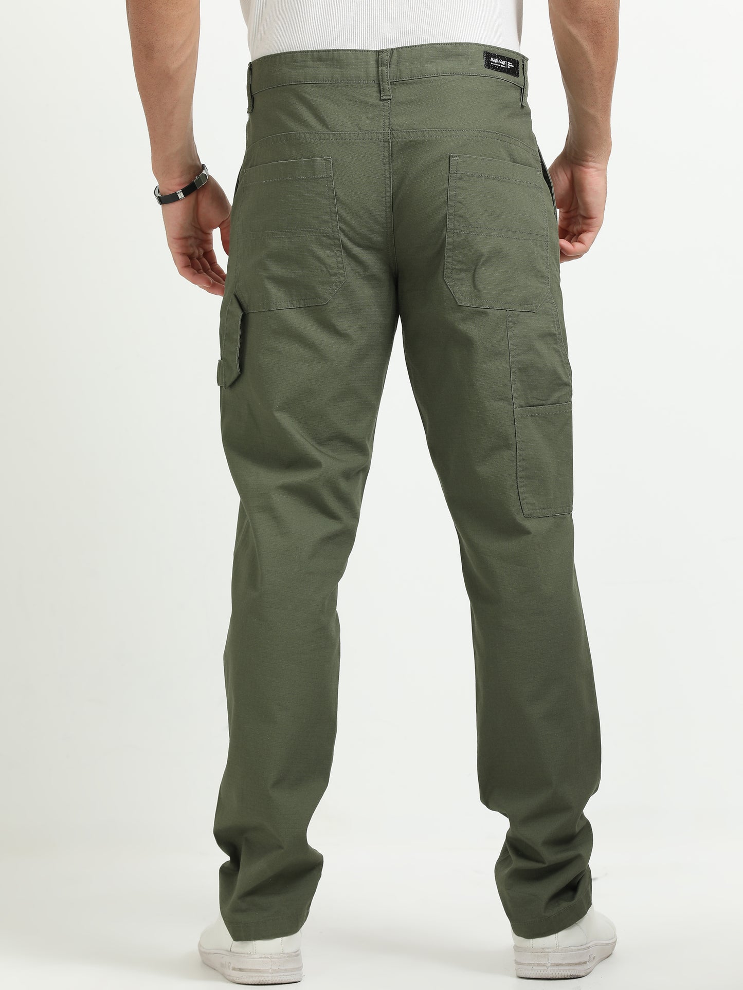 Olive Cotton Trousers