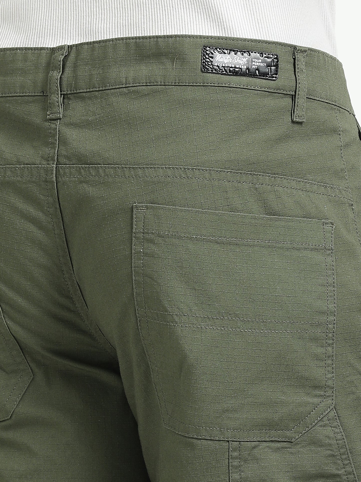 Olive Cotton Trousers