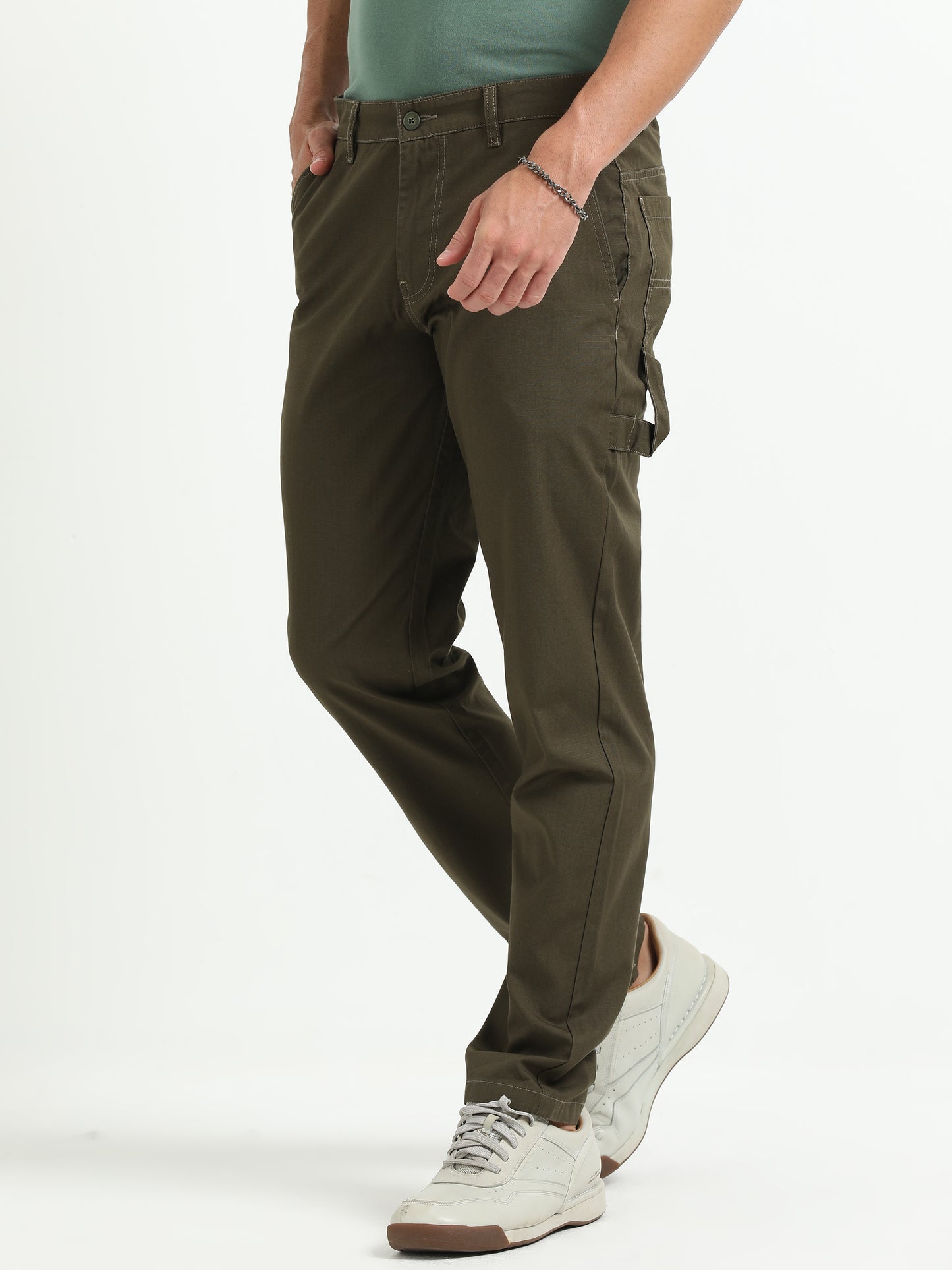 Sage Green Cotton Trousers