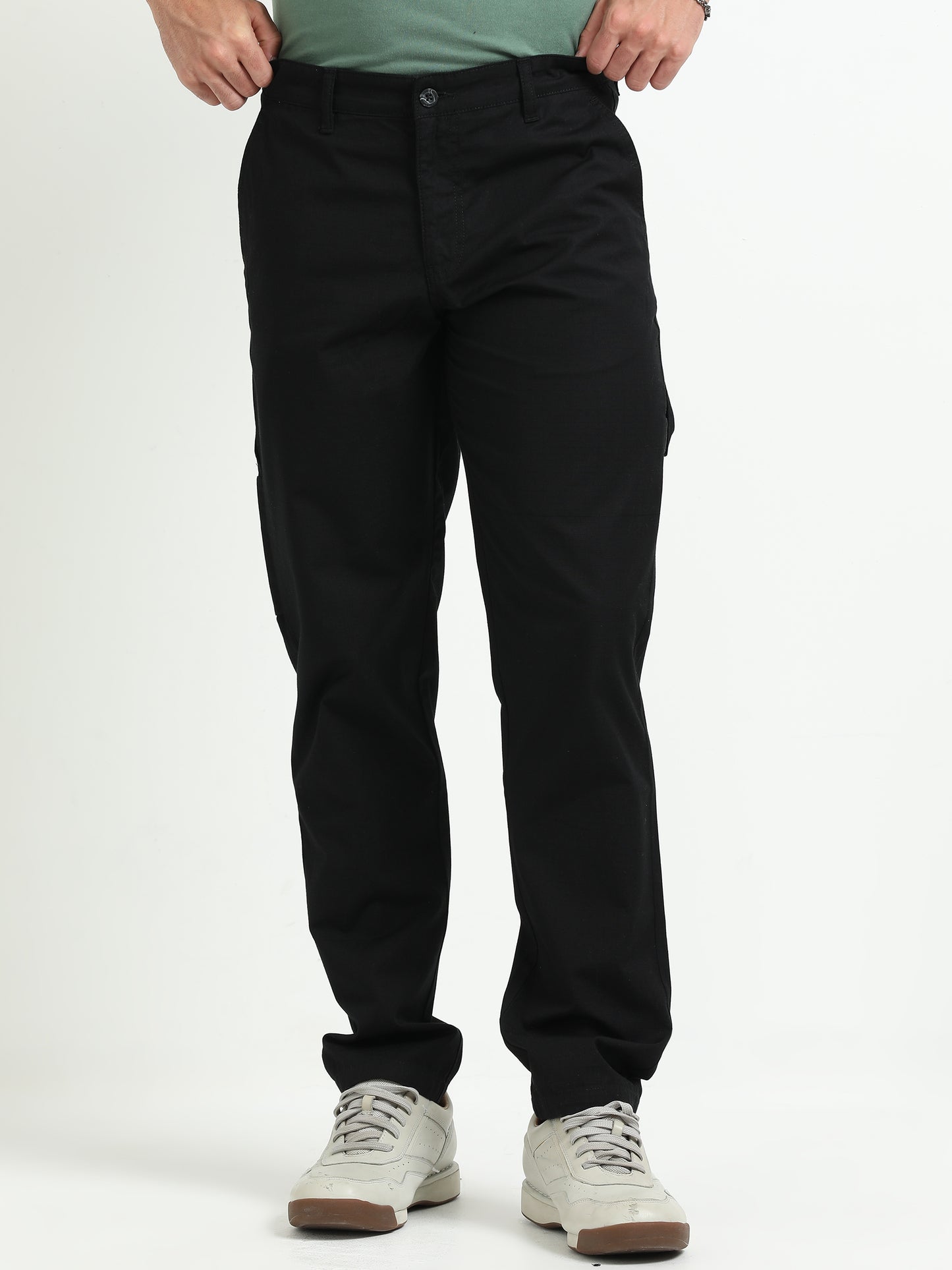 Black Cotton Trousers
