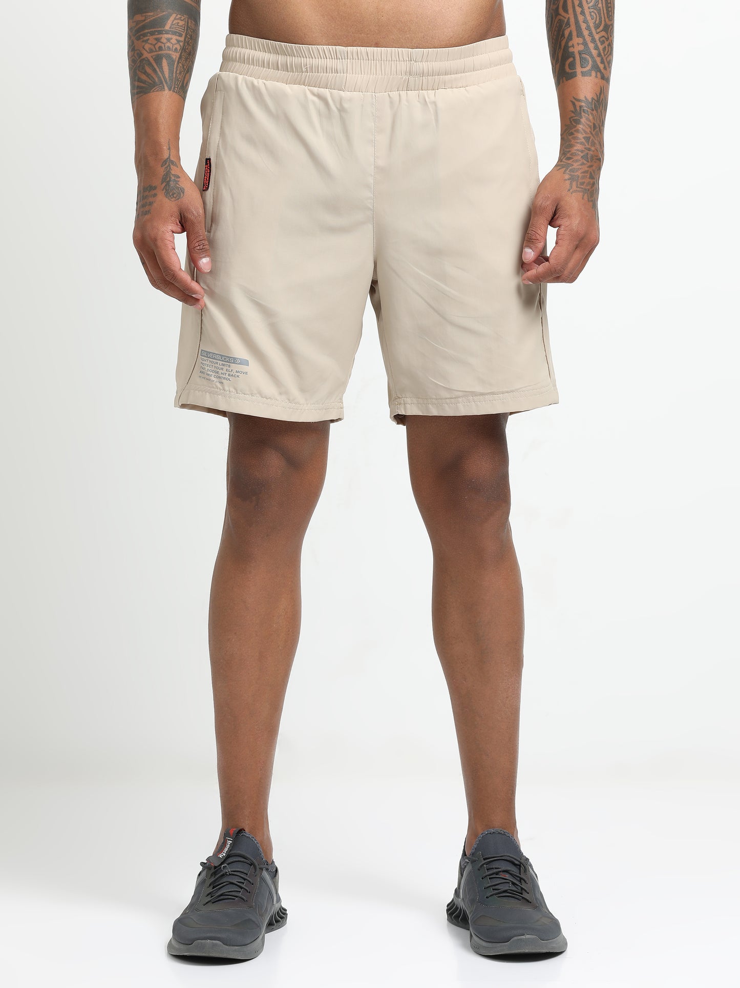 Cream Victory Sports Shorts