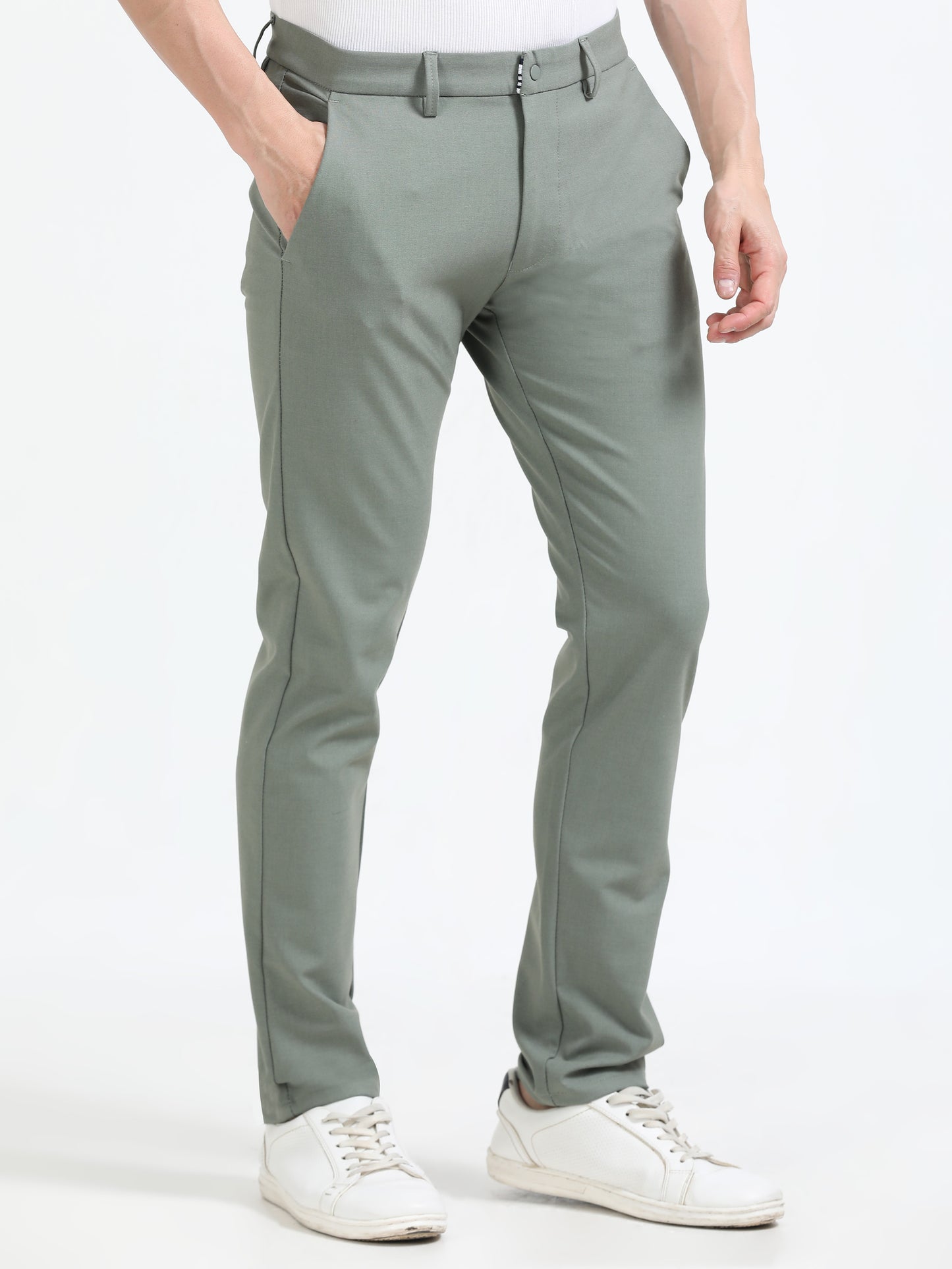 L Grey Traveller Pant