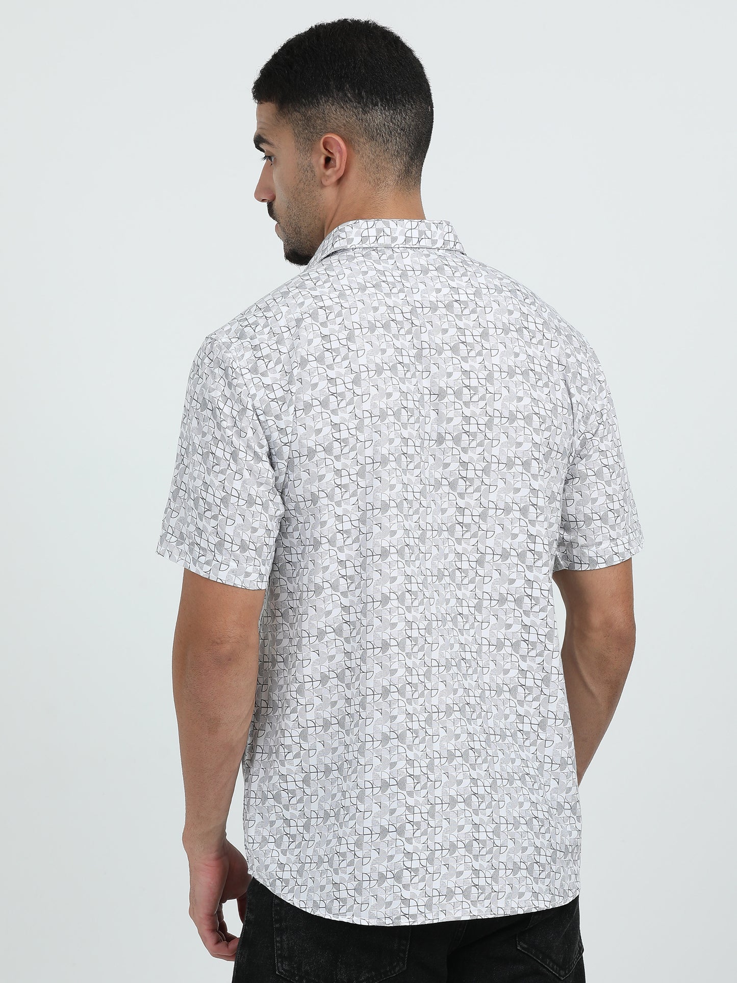 White Printed Shirt