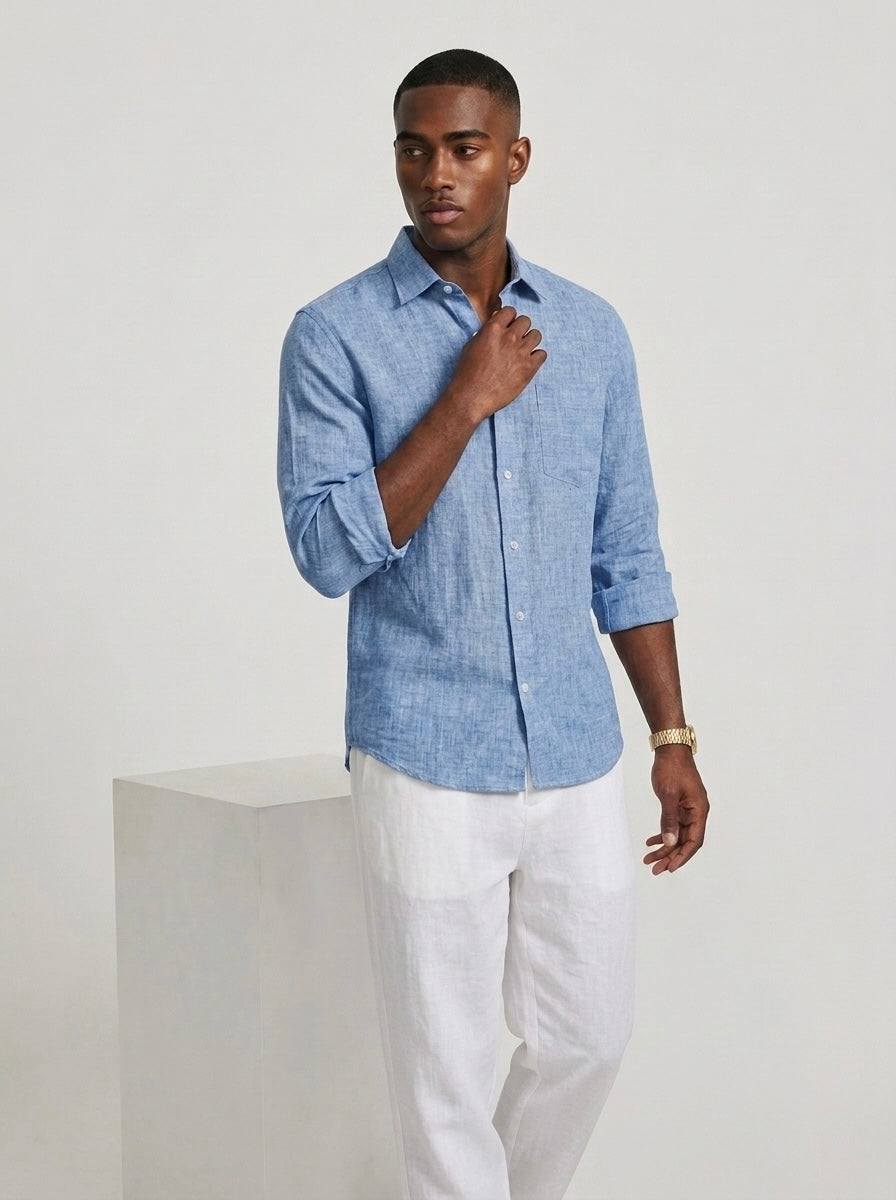 Pure Linen F/S - Baby Blue
