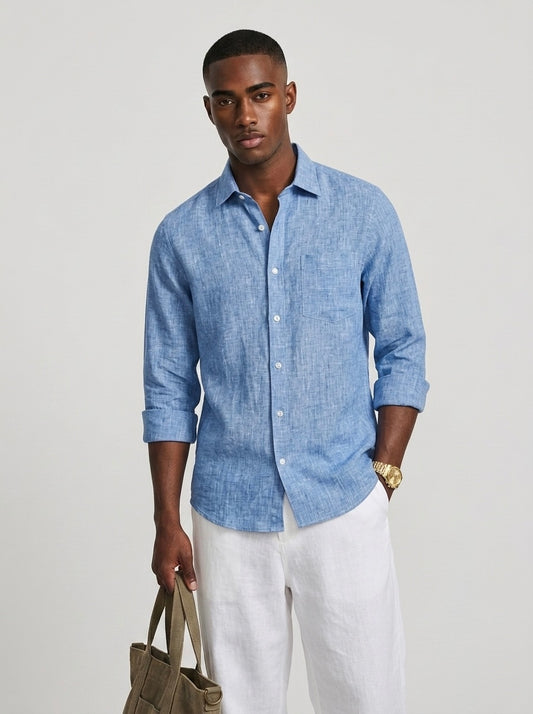 Pure Linen F/S - Baby Blue