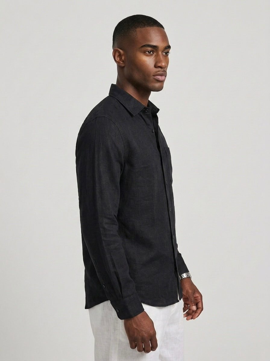 Pure Linen F/S - Black